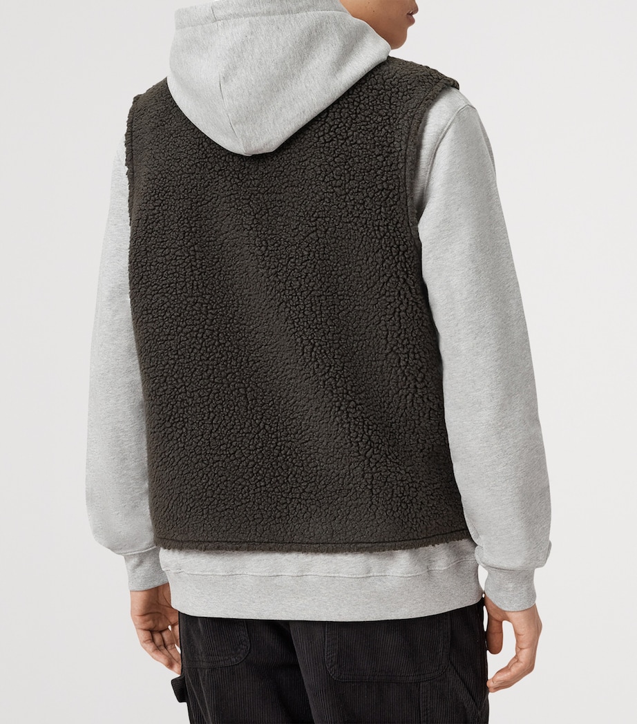 Fleece Otis Gilet DARK KHAKI GREEN Image 5