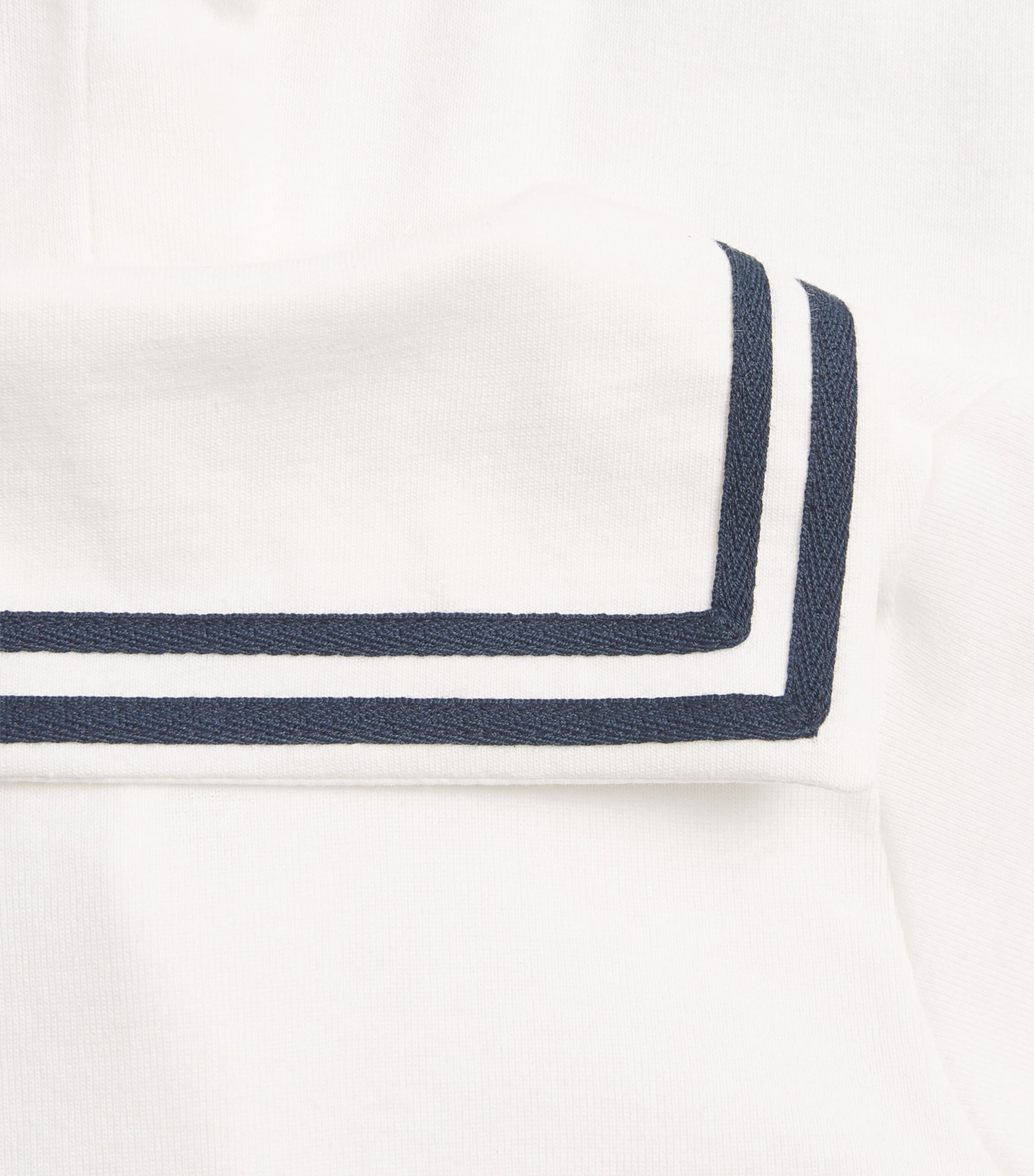 Petit Bateau Cotton Collared Playsuit (1-24 Months) Marshmallow Image 2