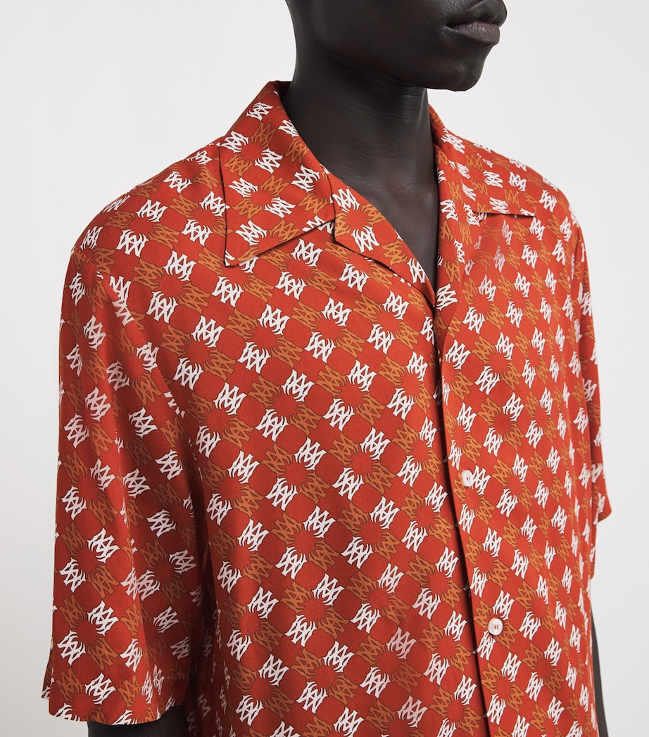 Monogram Quad Short-Sleeve Shirt BURNT ORANGE Image 6