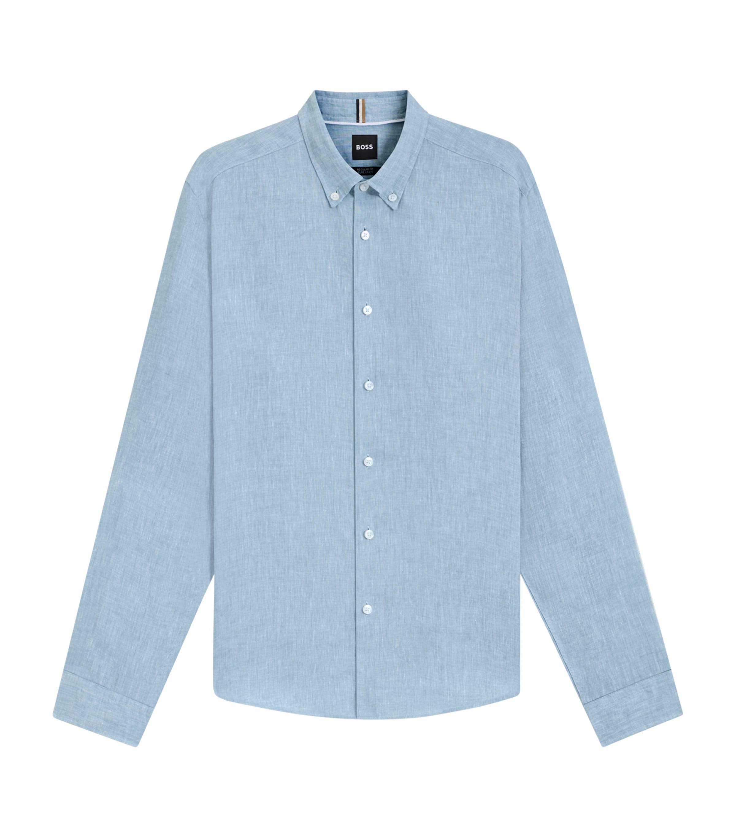 Linen Button-Down Shirt 453 Image 1