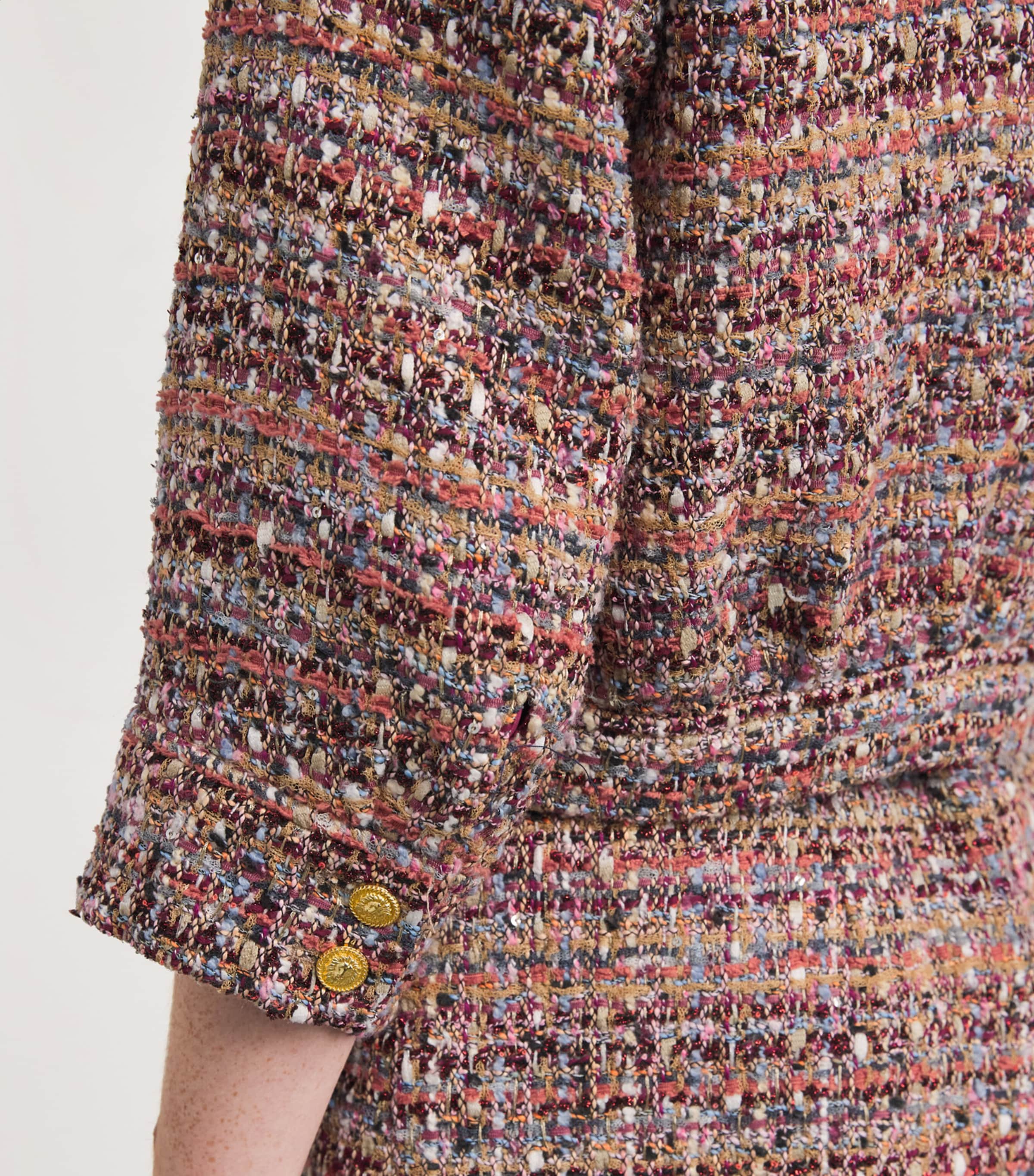L'Agence Multi Tweed Cropped Jia Jacket | Harrods US
