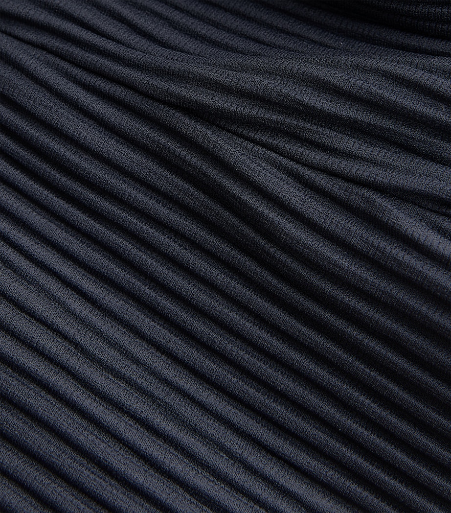 Pleated Straight Trousers 75 NAVY Image 5