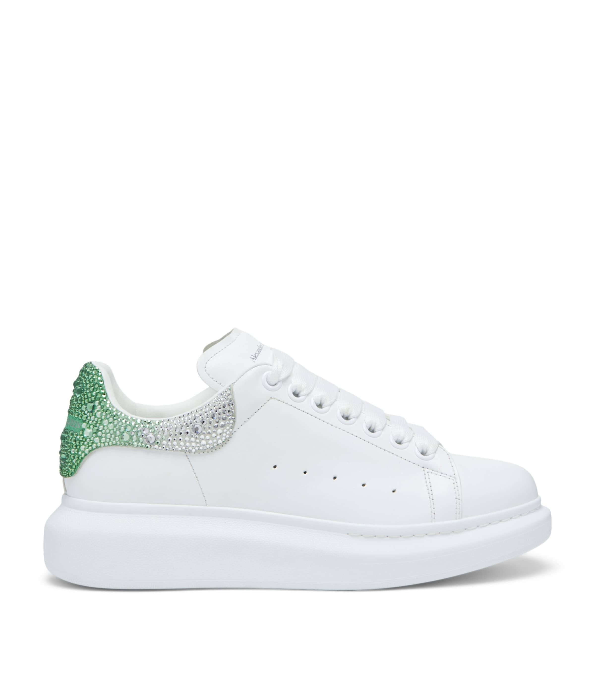 Alexander Mcqueen Leather Oversized Sneakers In White