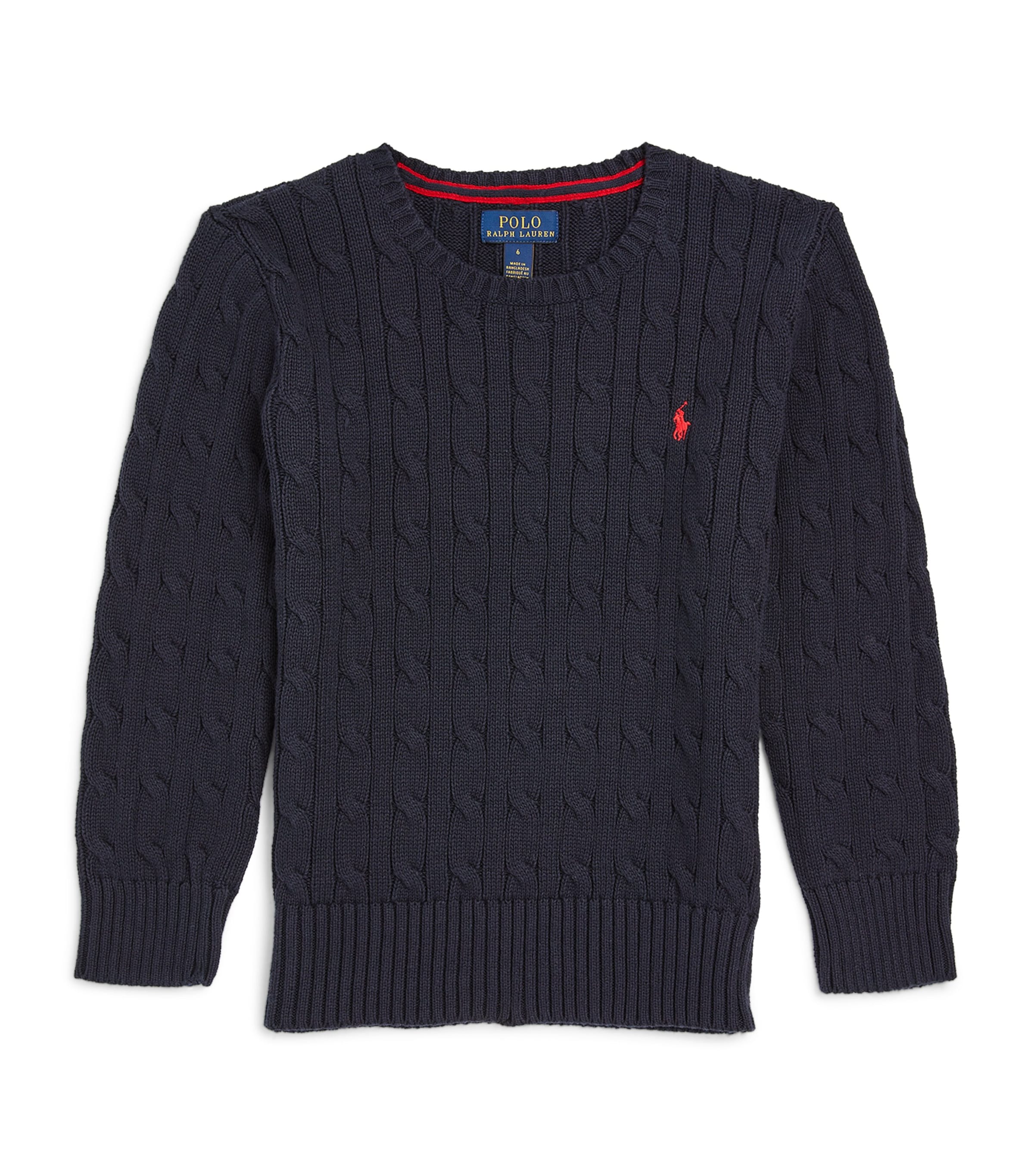 Shop Ralph Lauren Cable-knit Polo Pony Sweater In Navy