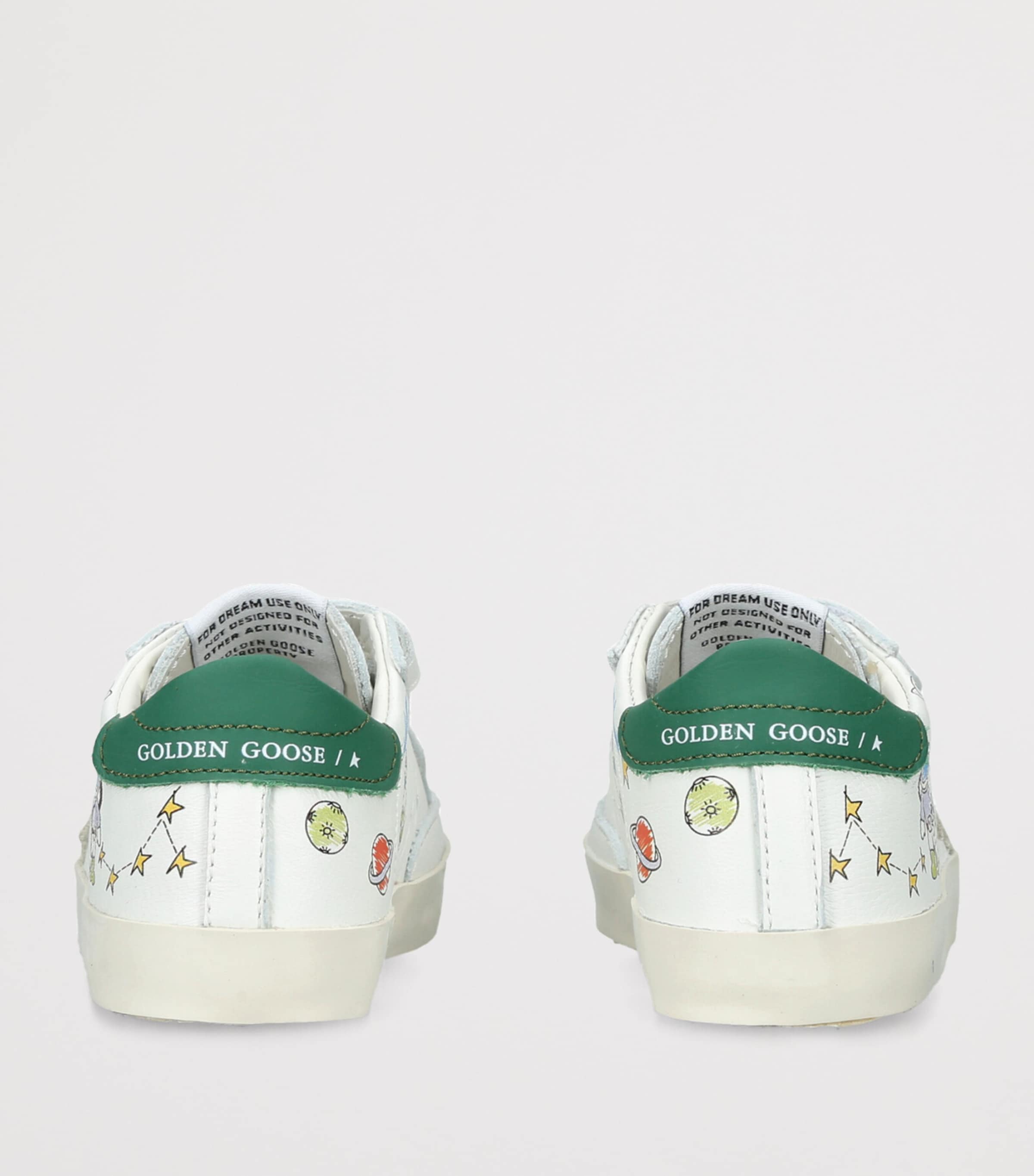 Golden Goose Leather Baby School Astronaut Sneakers White/comb Image 4