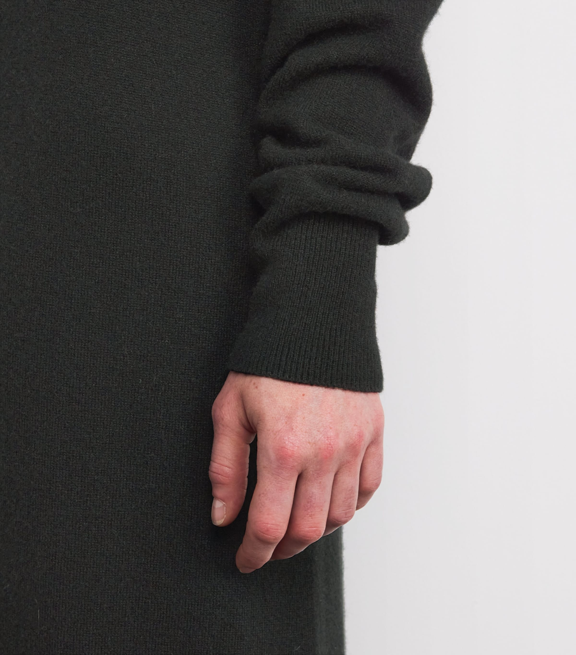 The Row Womens Loter Cashmere Maxi Dress Enzyme Black Image 5