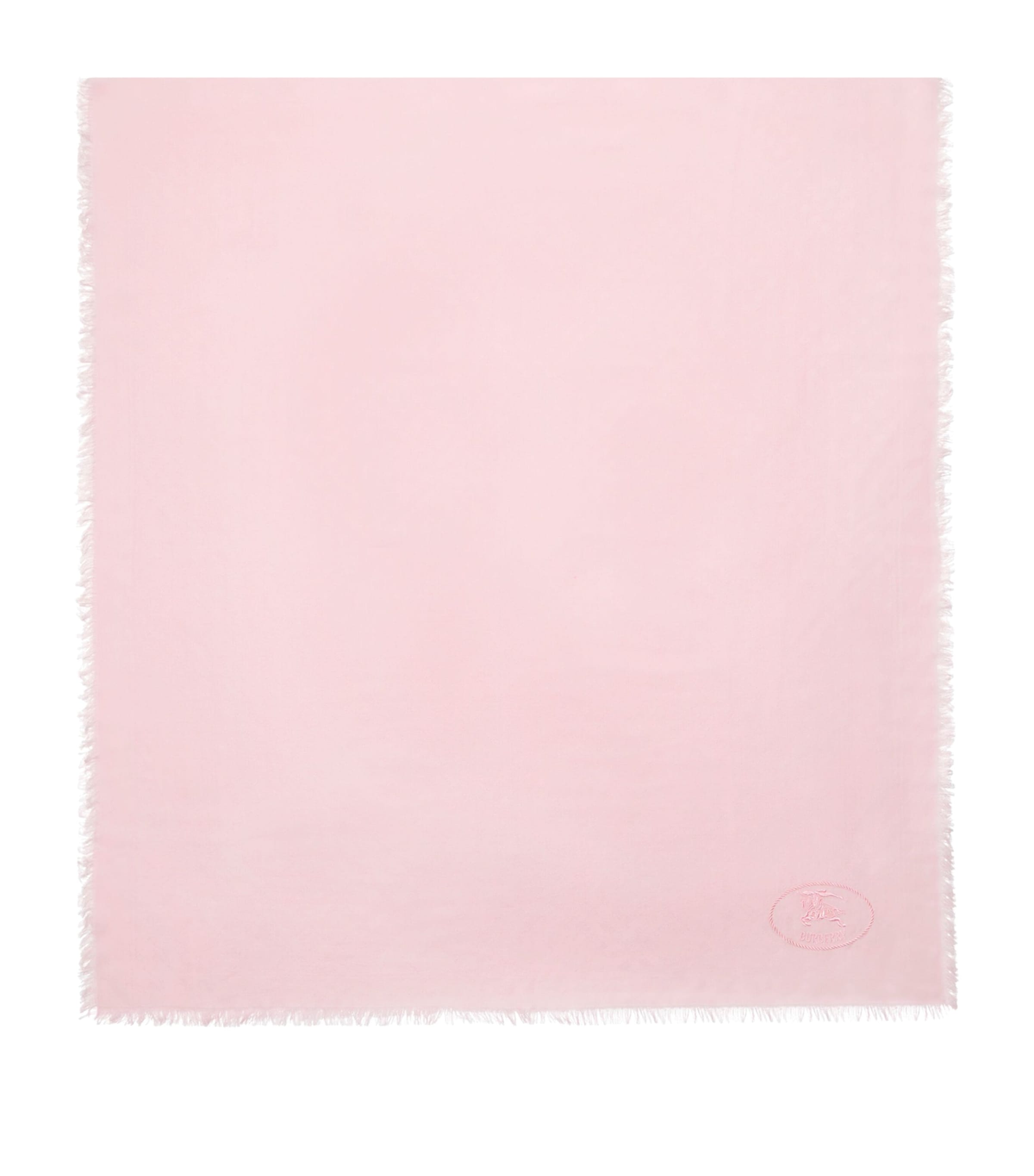 Burberry Silk-wool Wide Check Scarf In Pink