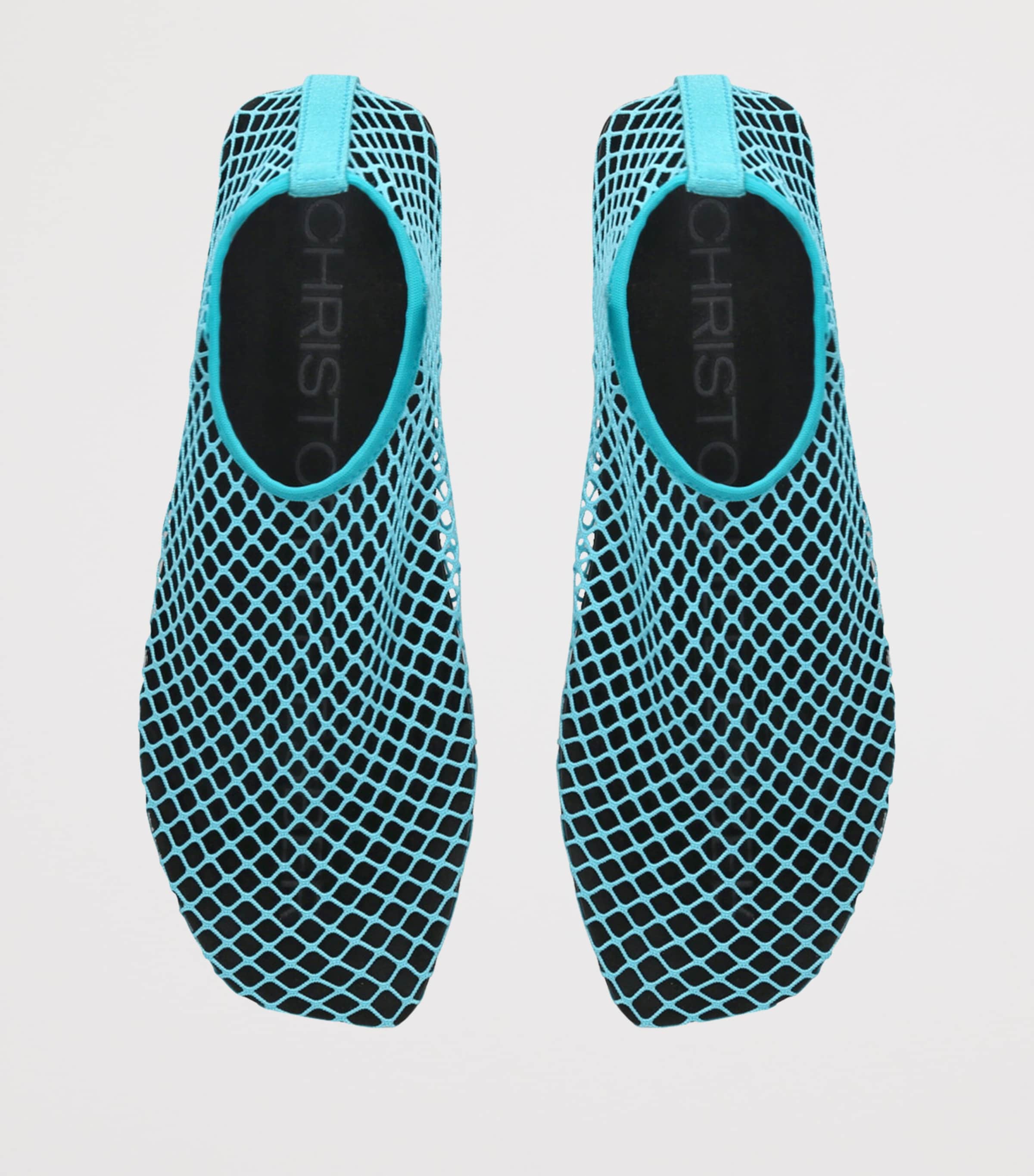 Mesh Water Ballet Flats TEAL Image 4
