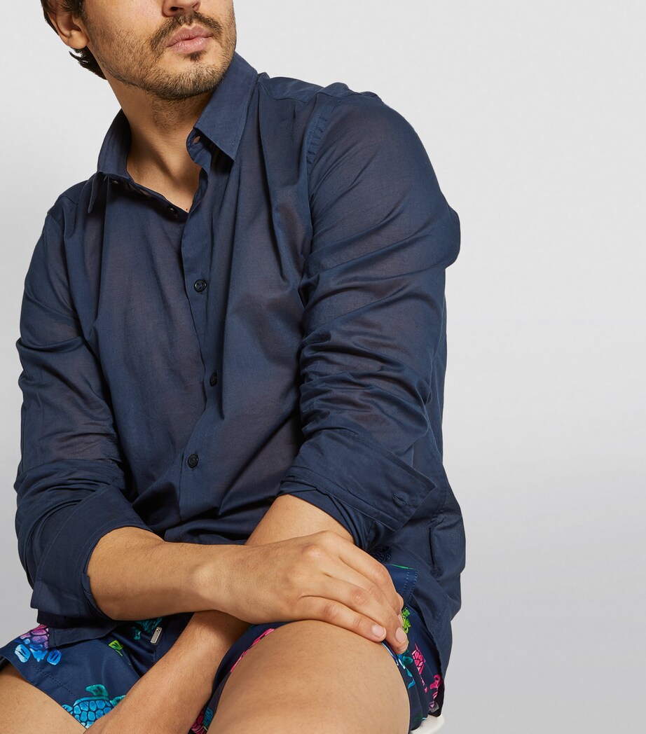 Sheer Caracal Shirt 390 BLUE MARINE Image 12