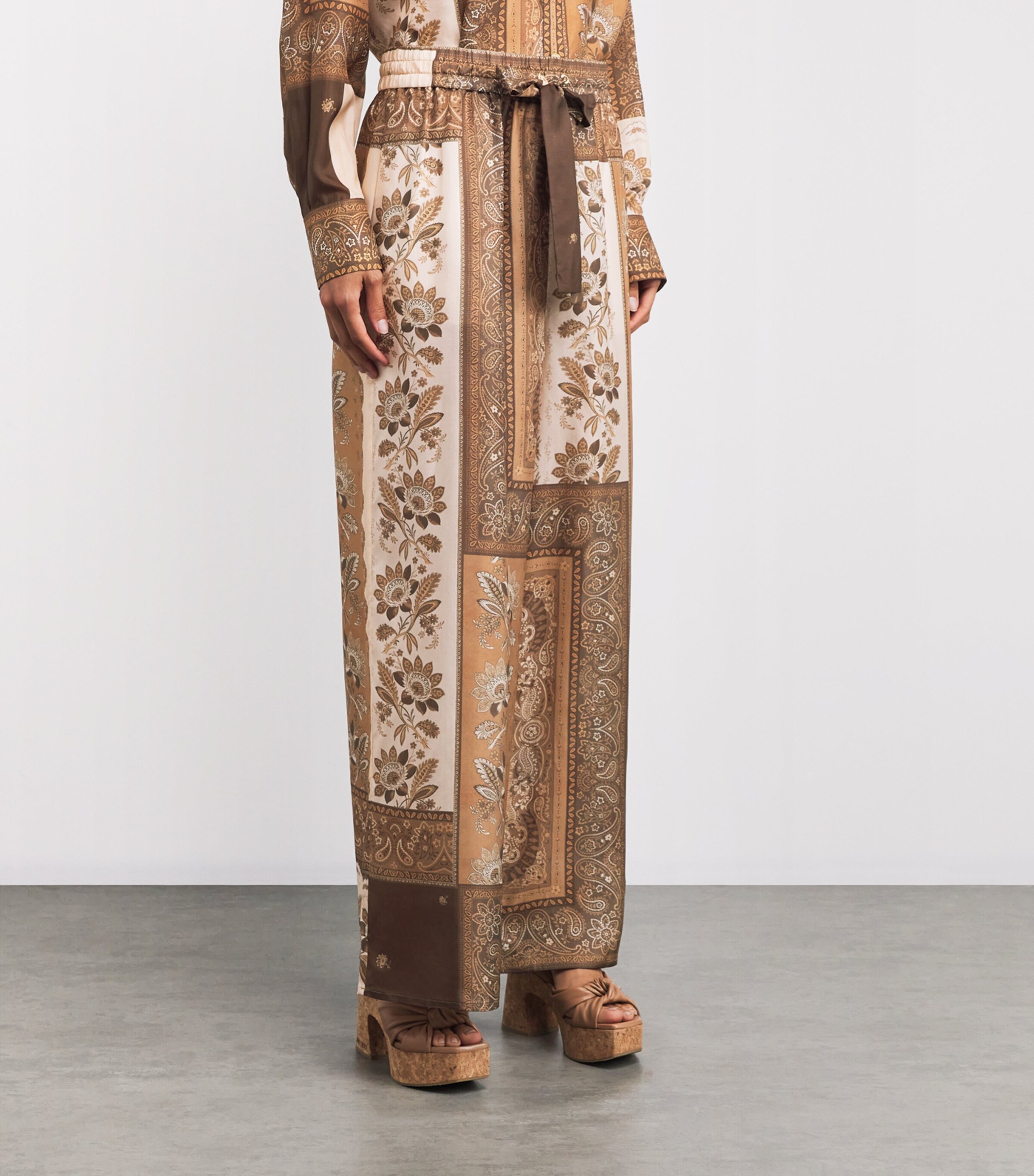 Cotton Lucky Bandana Trousers CHCBAN/CHOCLTE BNDNA Image 3