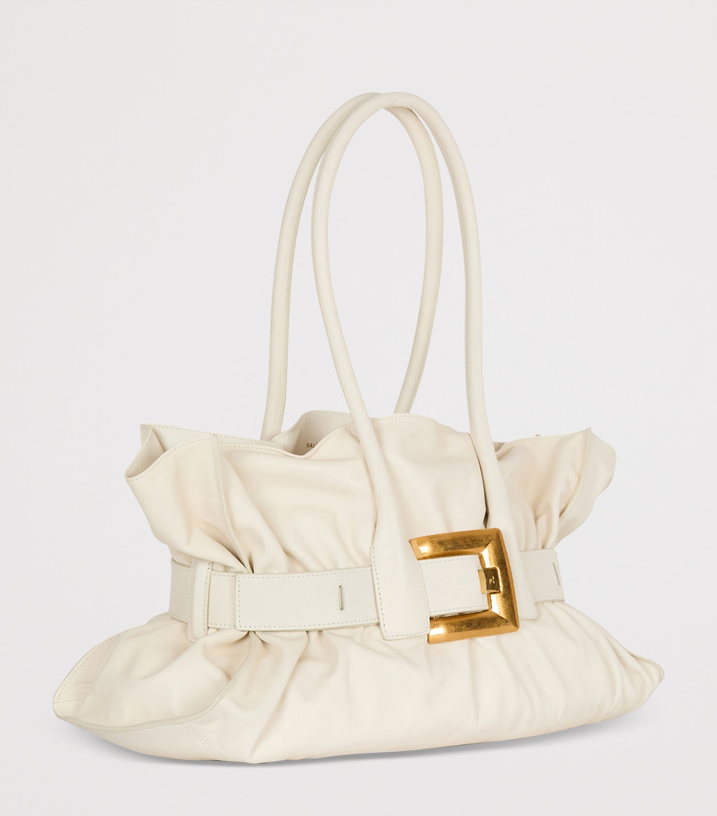 Large Leather Anthem Shoulder Bag 0DA CREME Image 4