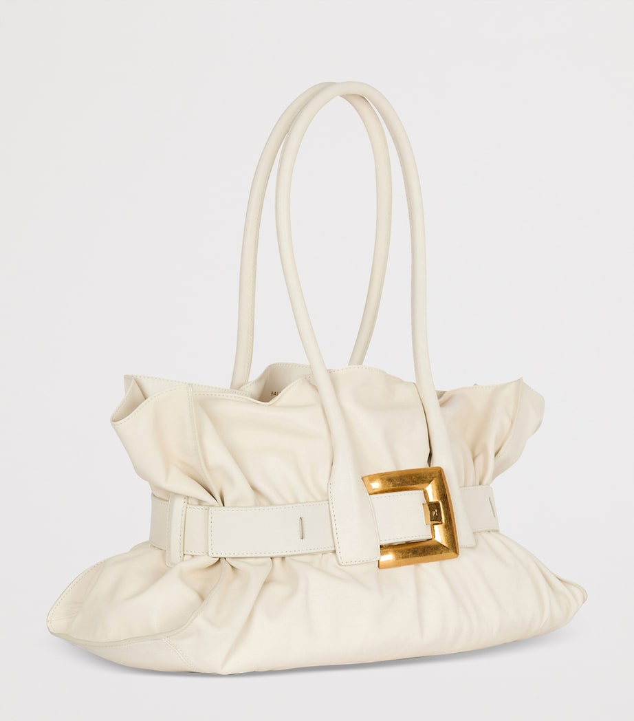 Large Leather Anthem Shoulder Bag 0DA CREME Image 4