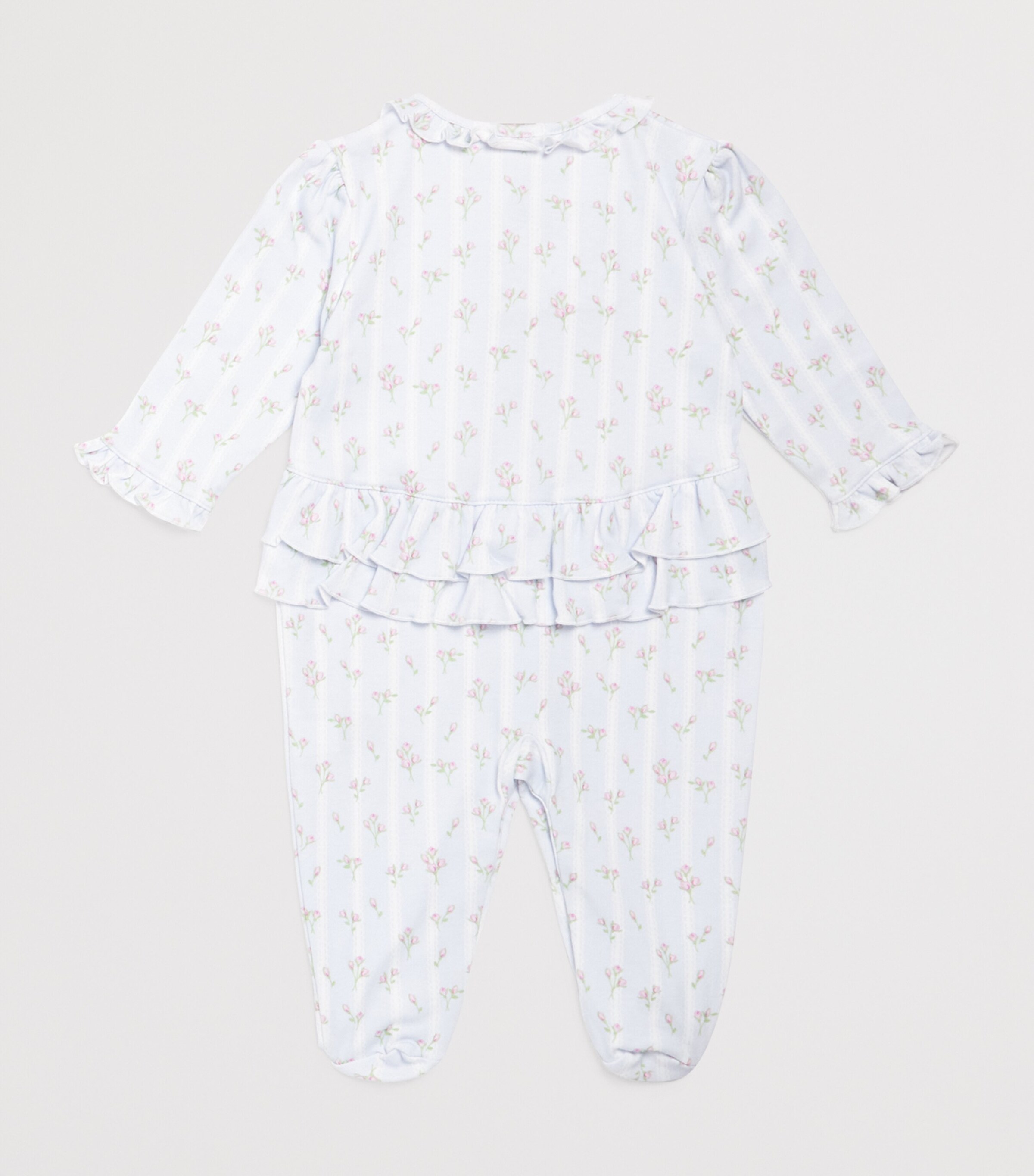 Kissy Kissy Pima Cotton Bouquets All-In-One (Newborn-9 Months) Blue Image 2