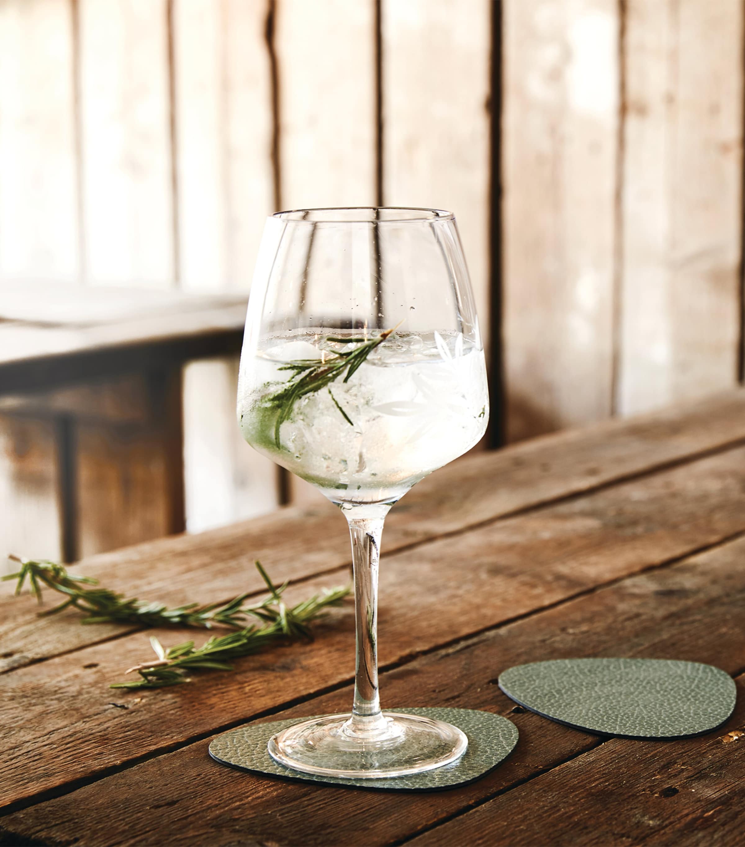 Curve Coaster (Set of 4) PASTEL GREEN Image 3