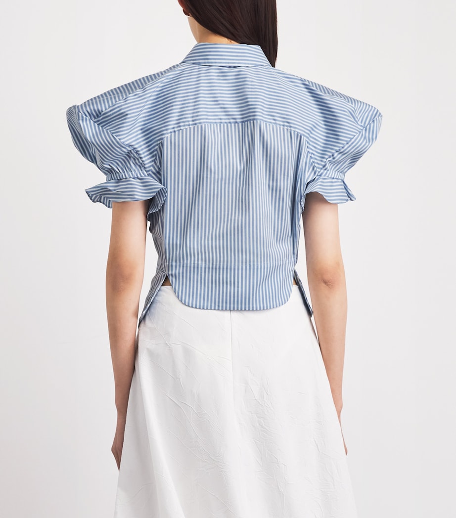 Vivienne Westwood Womens Stripe Gexy Shirt Blue/white Image 5
