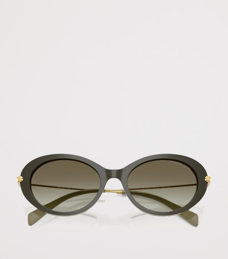 Michael Kors Rockaway Oval Sunglasses Green Image 5
