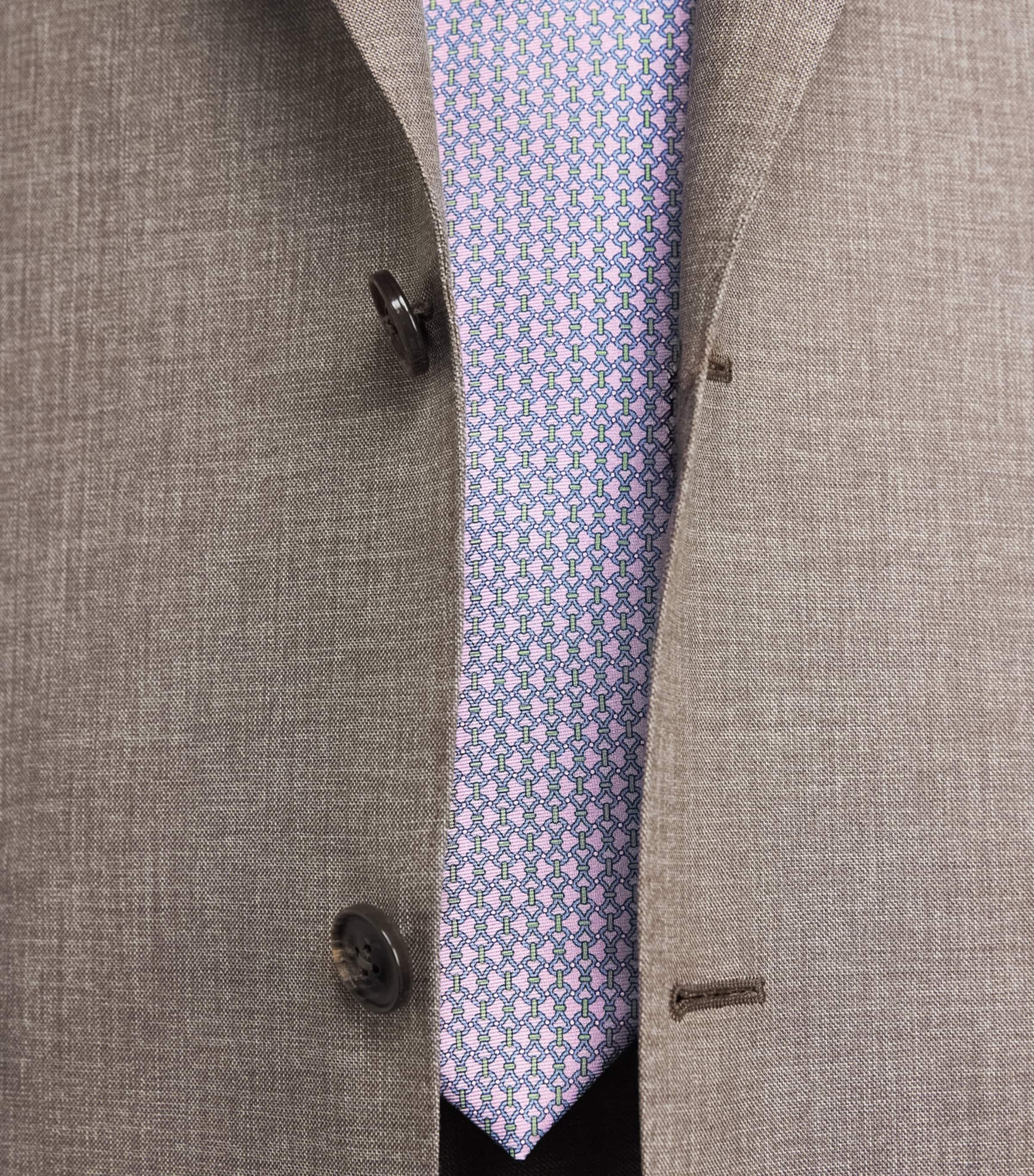 Silk Chain Print Tie PINK CHAIN Image 2