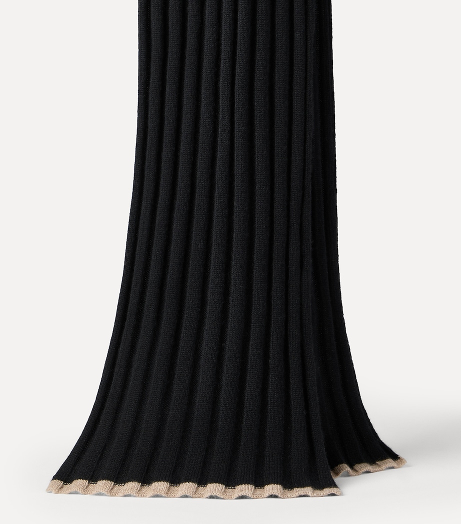 Brunello Cucinelli Cashmere Ribbed Scarf Image 2