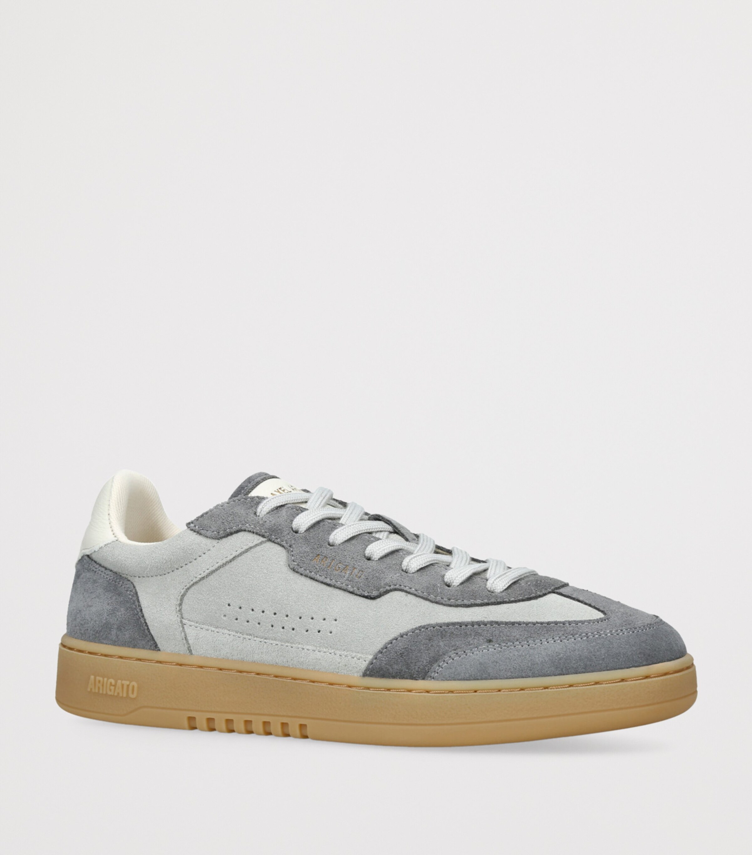 Leather Dice T-Toe Sneakers GREY Image 3