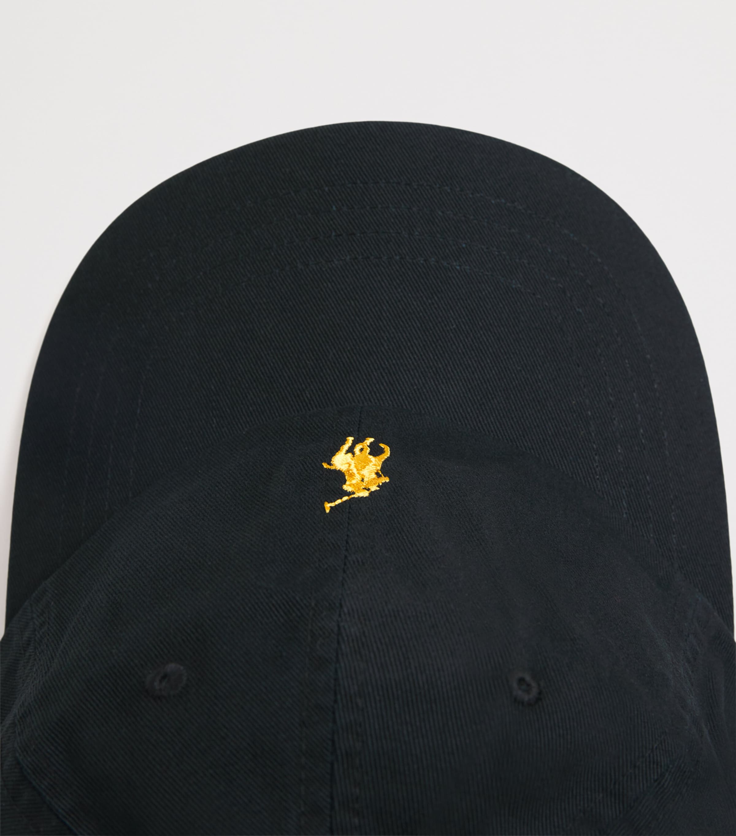 Cotton Polo Pony Baseball Cap POLO BLACK Image 3