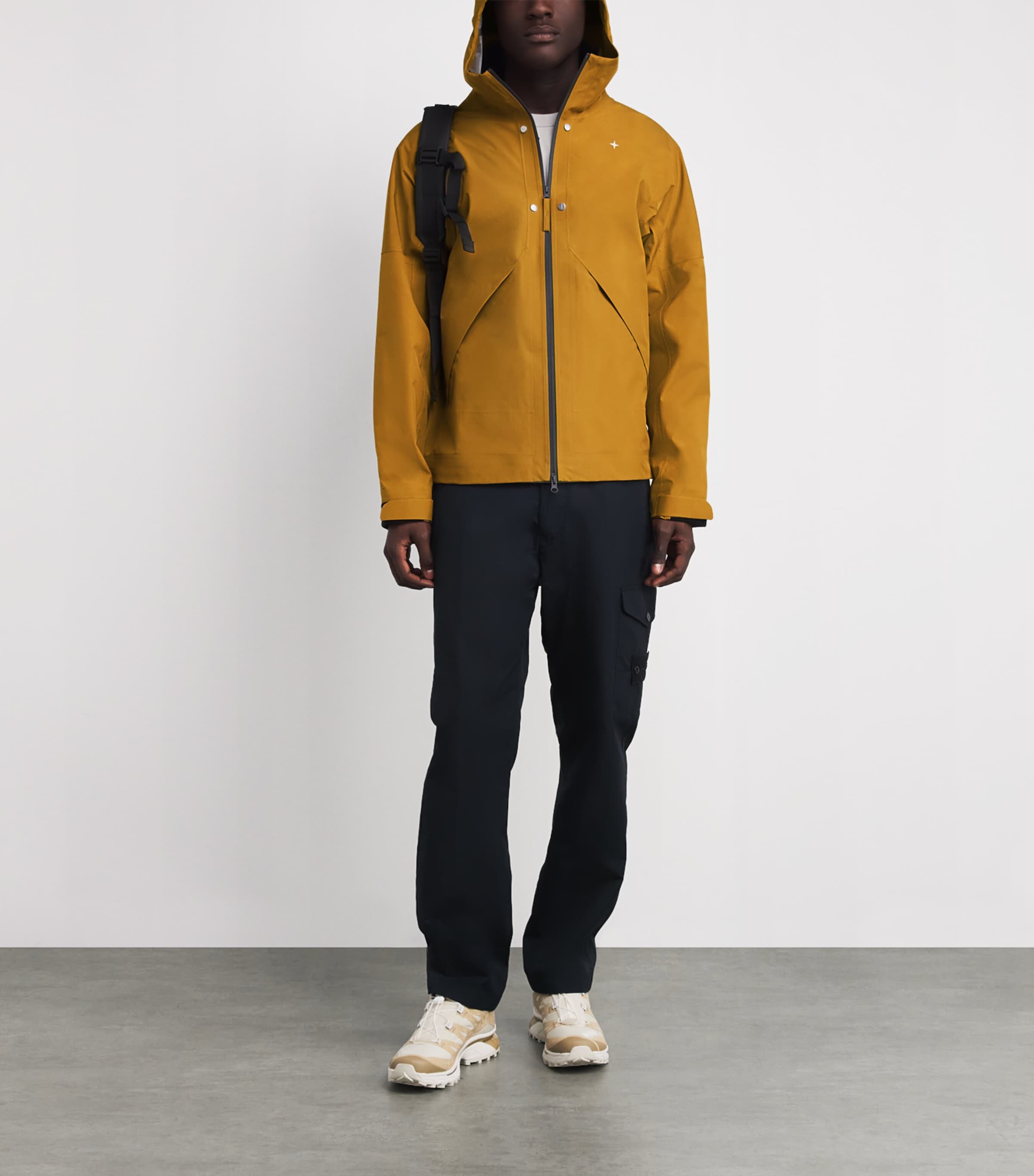 Water-Resistant Hooded Short Coat V0098 Image 2