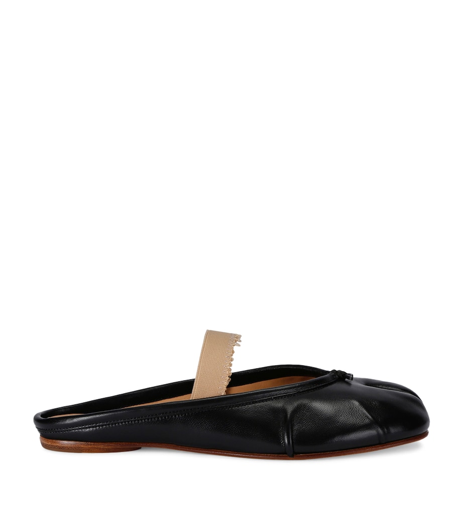 Leather Tabi Ballerina Mules BLACK/COMB Image 1