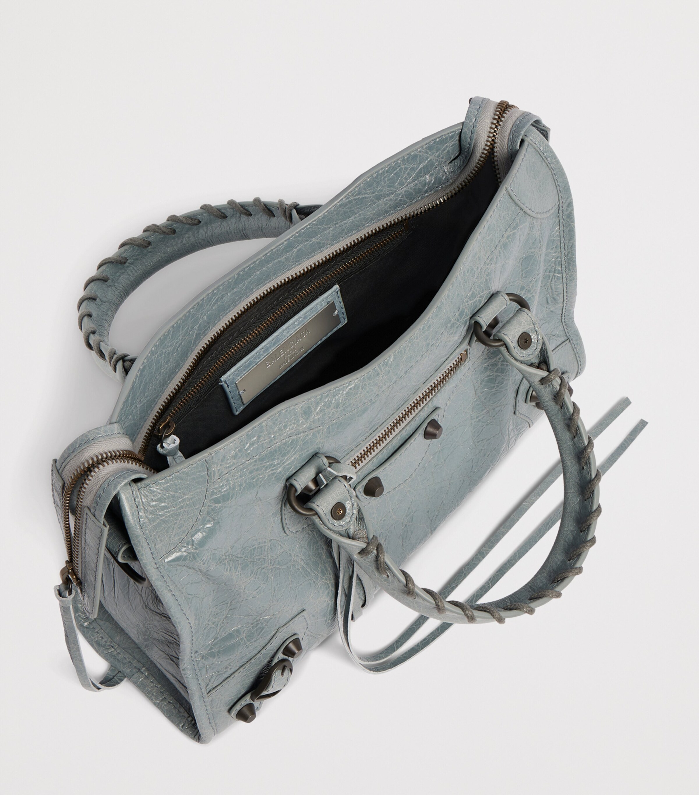 Balenciaga Small Lambskin Le City Top-Handle Bag Image 7