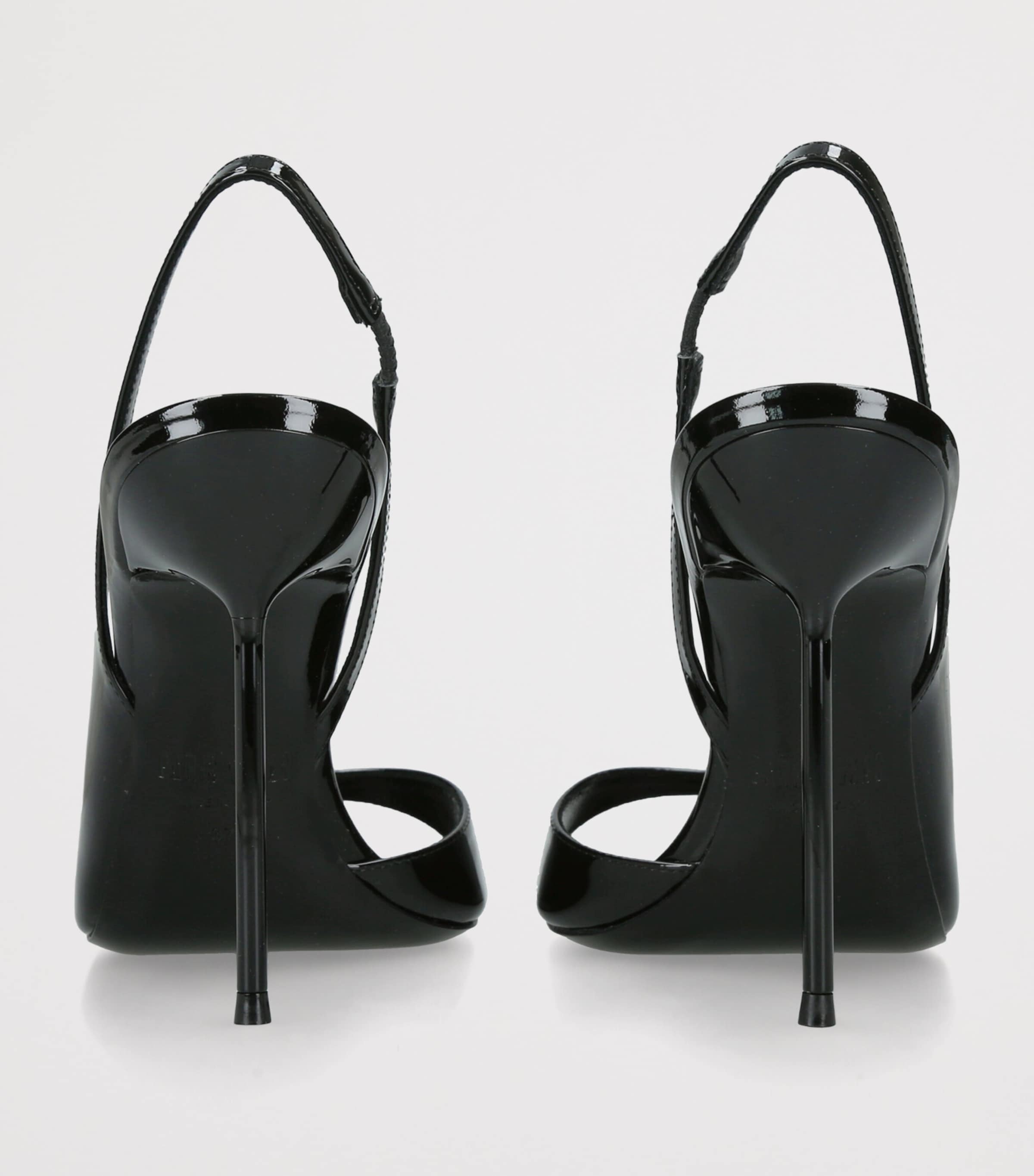 Paris Texas Patent Leather Lidia Slingback Sandals 105 Black Image 2
