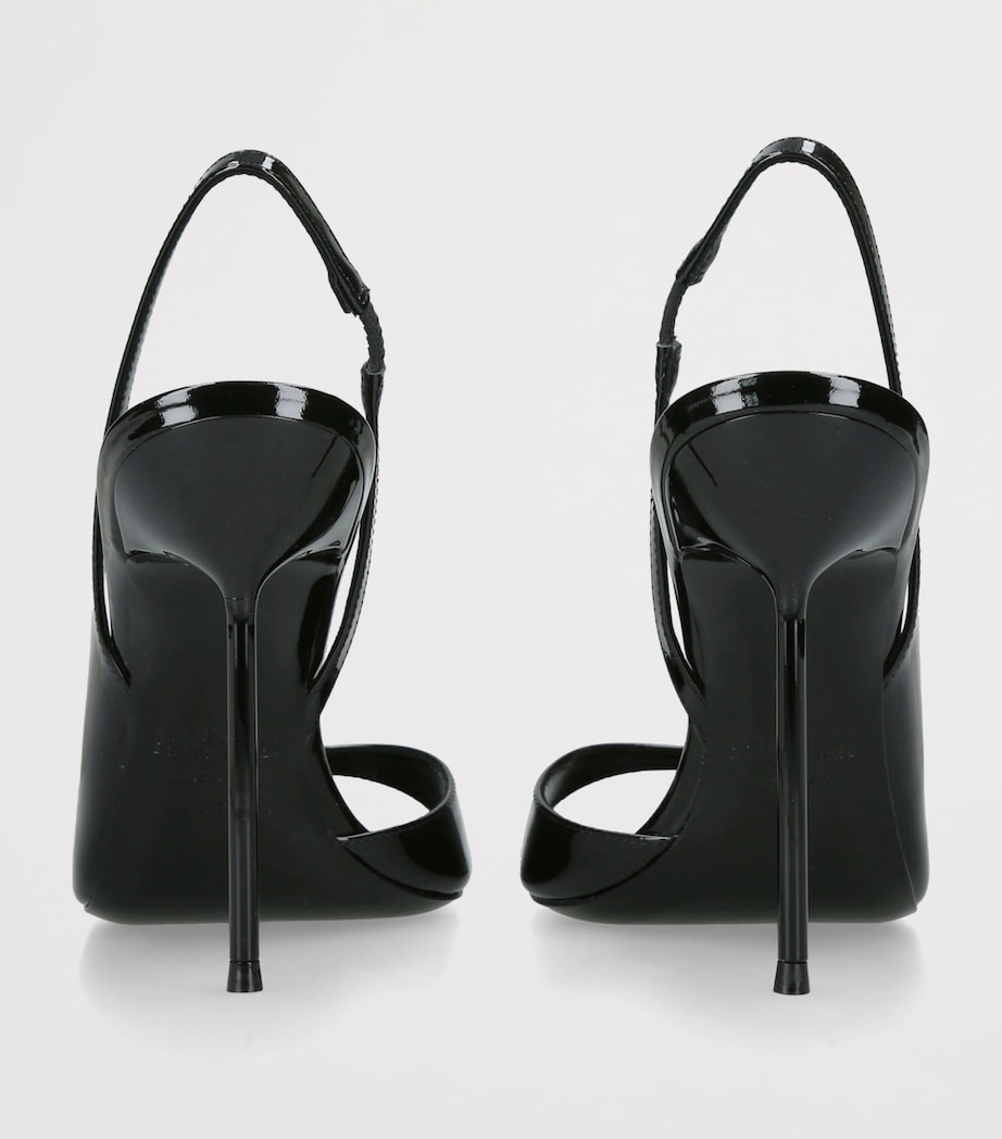 Paris Texas Patent Leather Lidia Slingback Sandals 105 Black Image 2