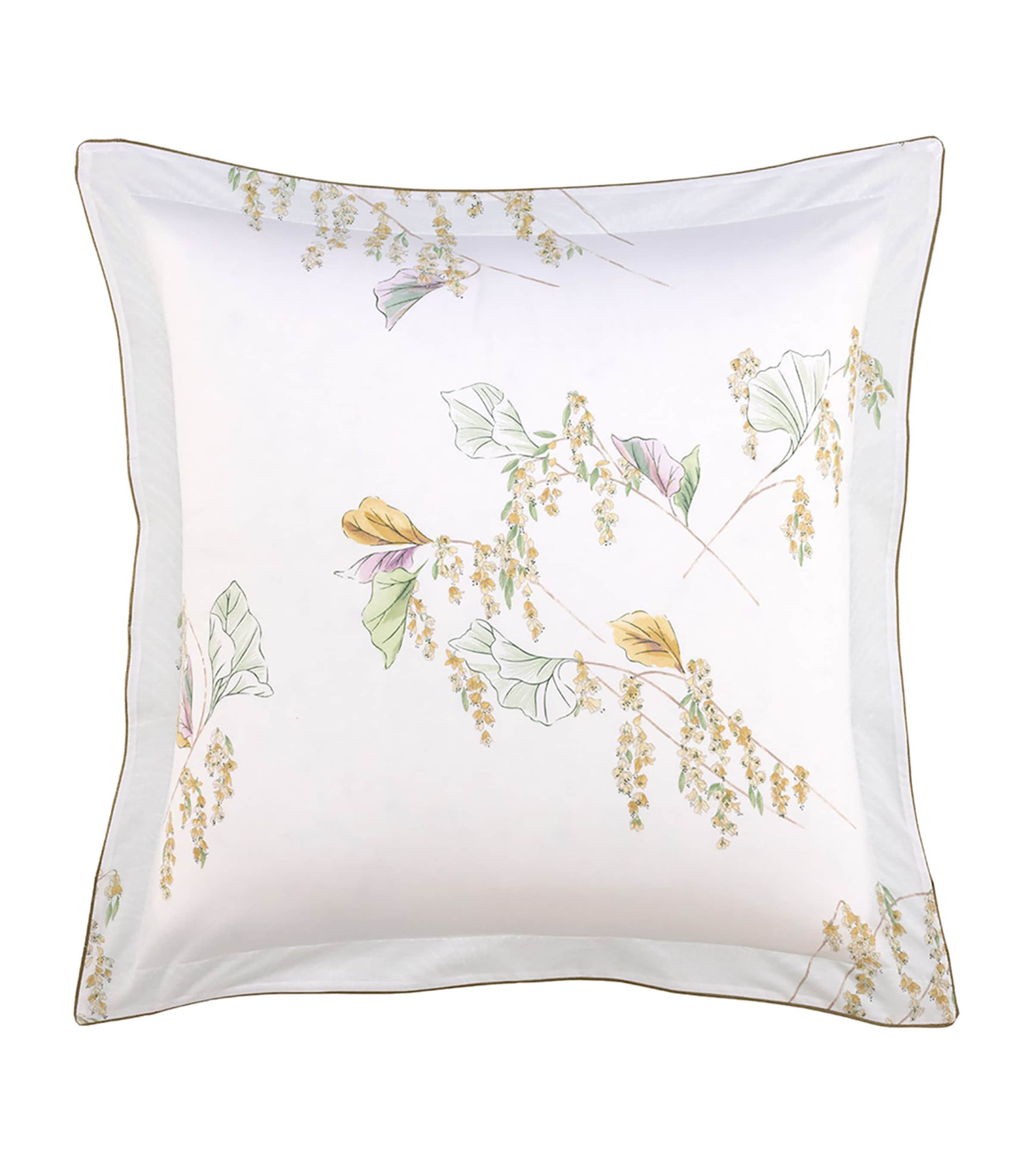 Yves Delorme Pollen Square Oxford Pillowcase In White
