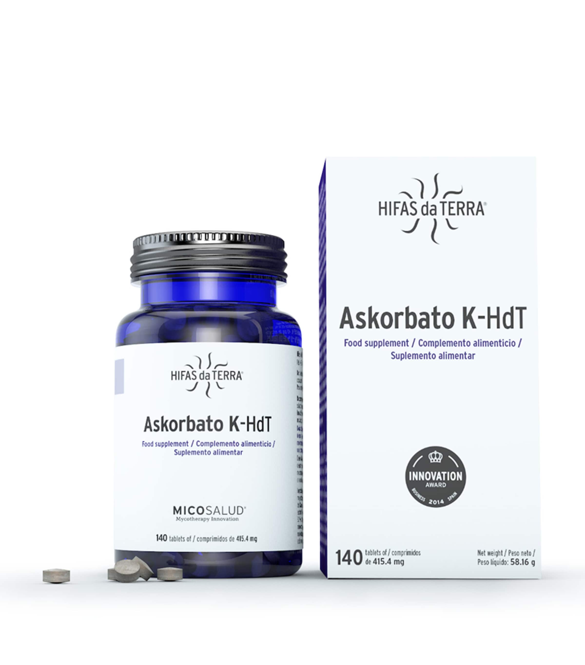 Hifas da Terra Askorbato K-Hdt Supplements (70 Tablets) | Health & Wellbeing | Vitamins & Supplements | Body Care | Beauty Supplements