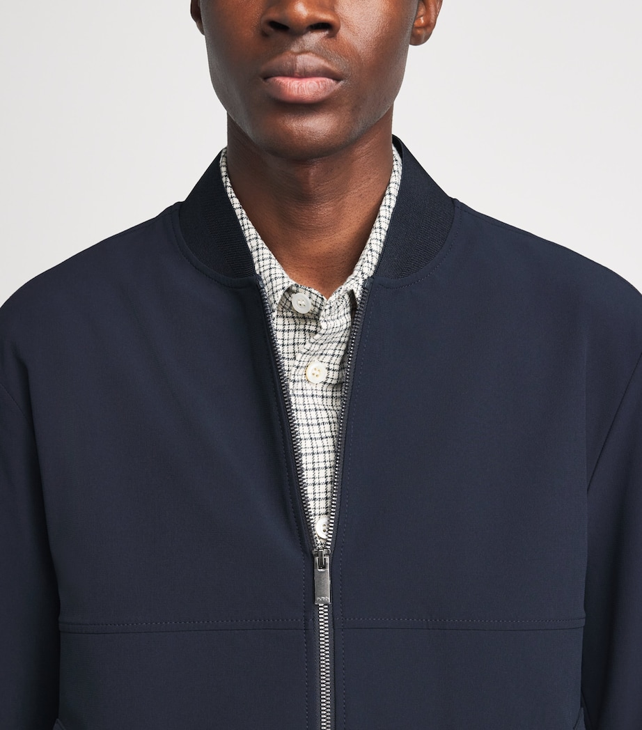 BOSS Mens Technical Slim Jacket Dark Blue Image 3