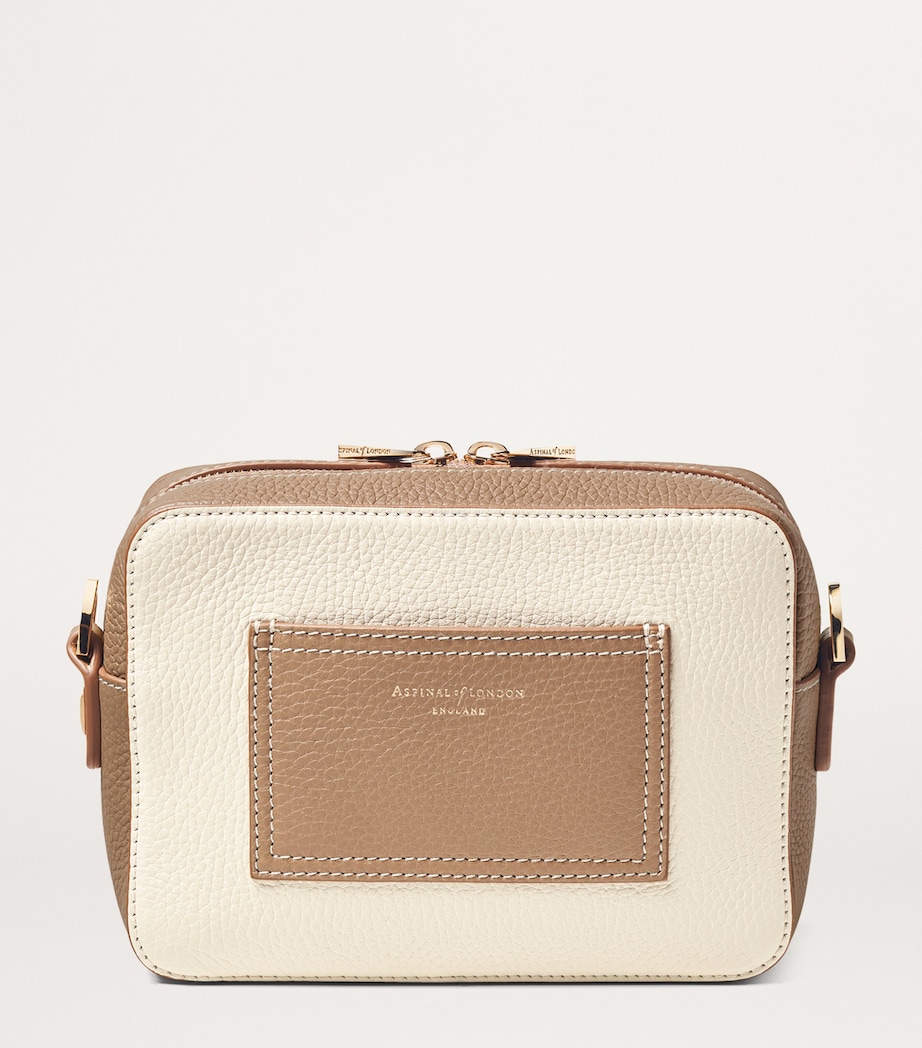 Leather 'A' Camera Bag TAUPE Image 2