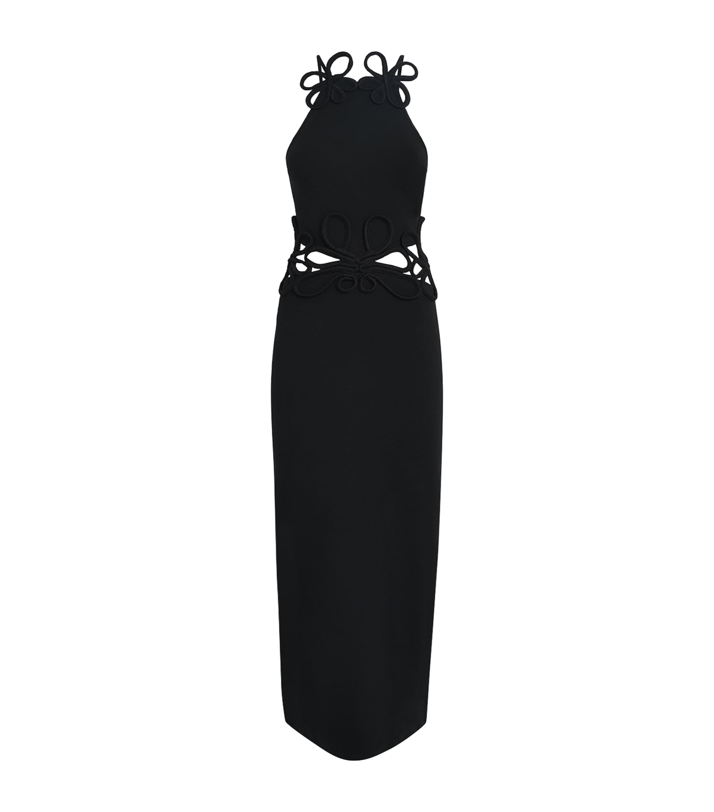 Cult Gaia Crochet-Trim Jenna Midi Dress | Partywear | Womens | Dresses | Women Clothing | Midi Dresses | Party Dresses | Cocktail Dresses | Designers | Cult Gaia
