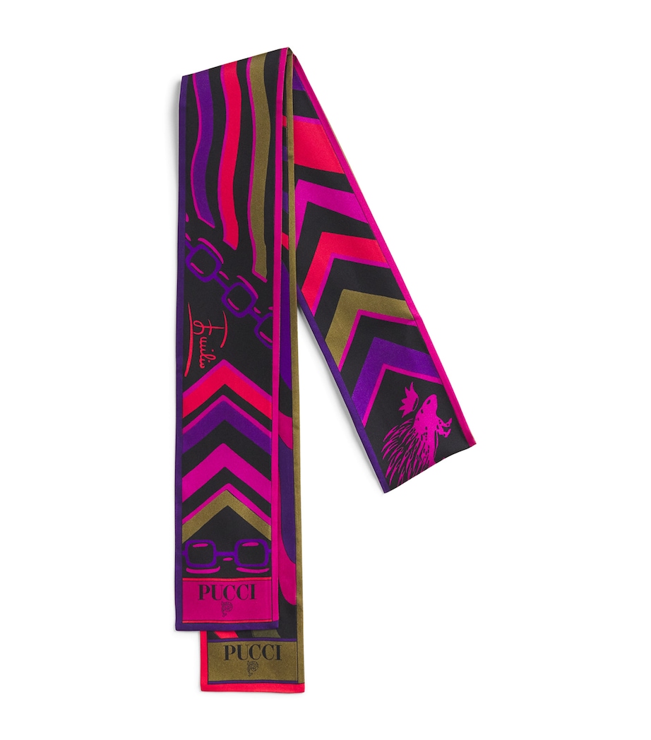 Silk Printed Scarf 2/MULTICOLOR Image 1