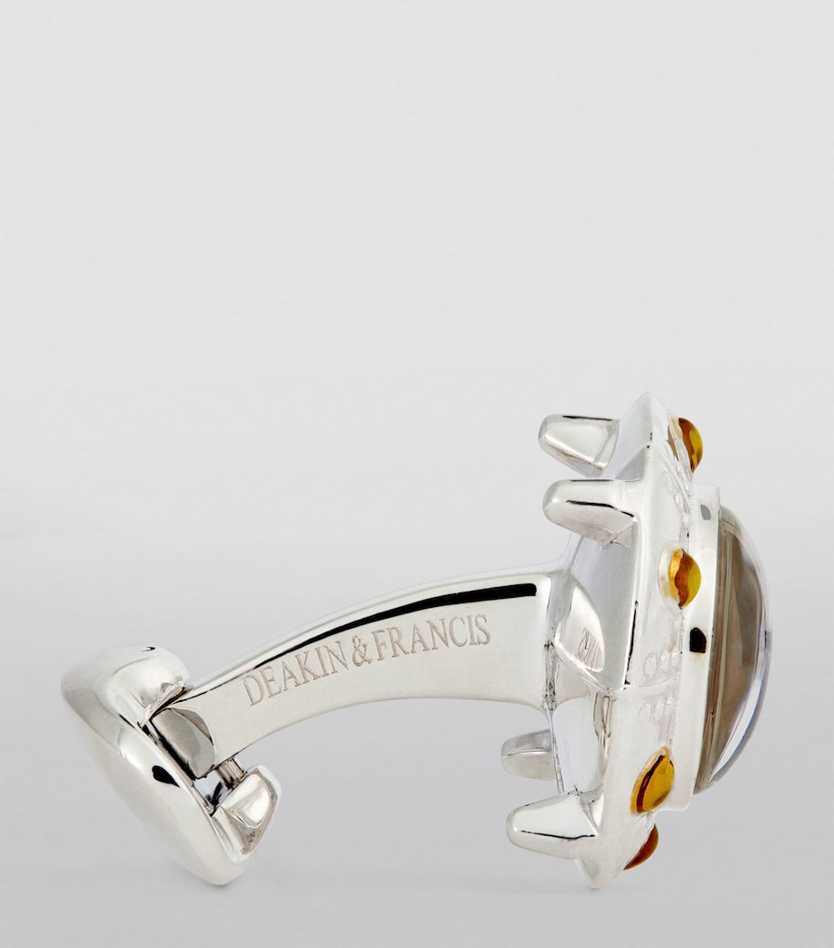 Sterling Silver UFO Cufflinks SILVER Image 3