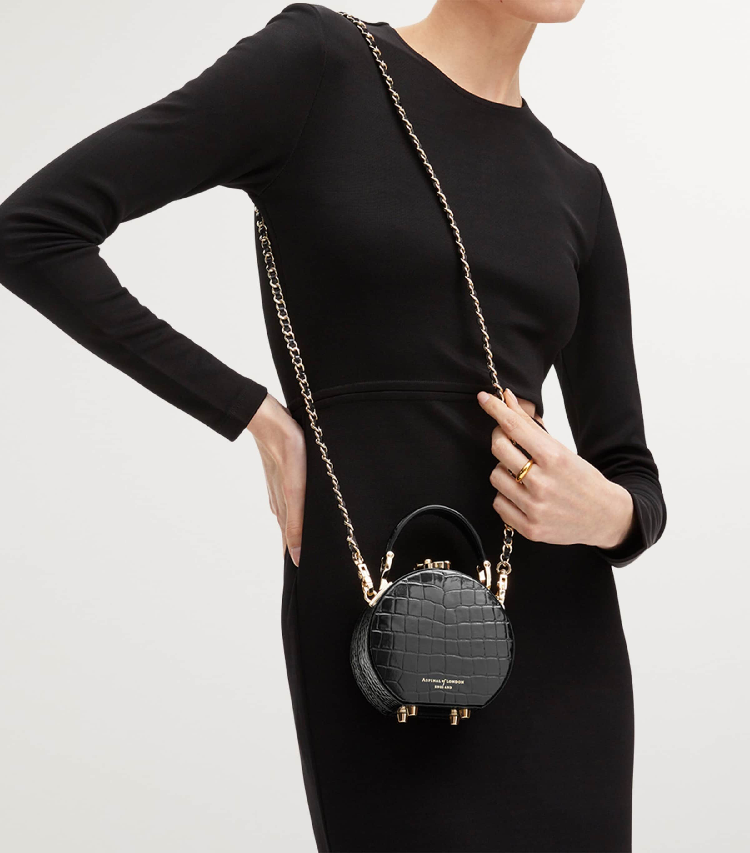 Aspinal Of London Micro Hat Box Bag | Harrods US Aspinal Of London Micro Hat Box Bag | Harrods US