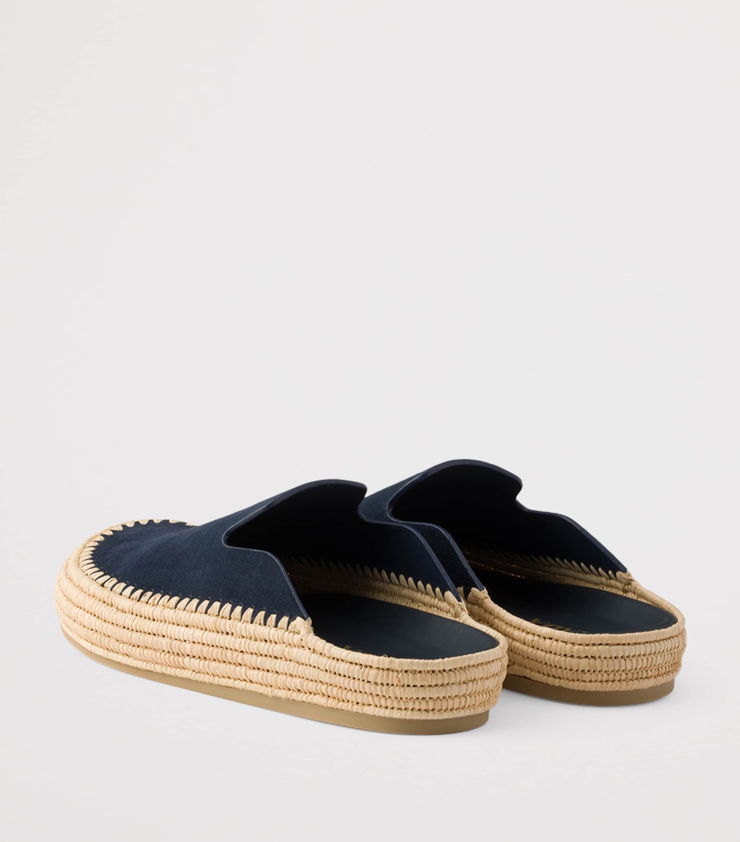 Prada Suede Espadrille Mules Image 4