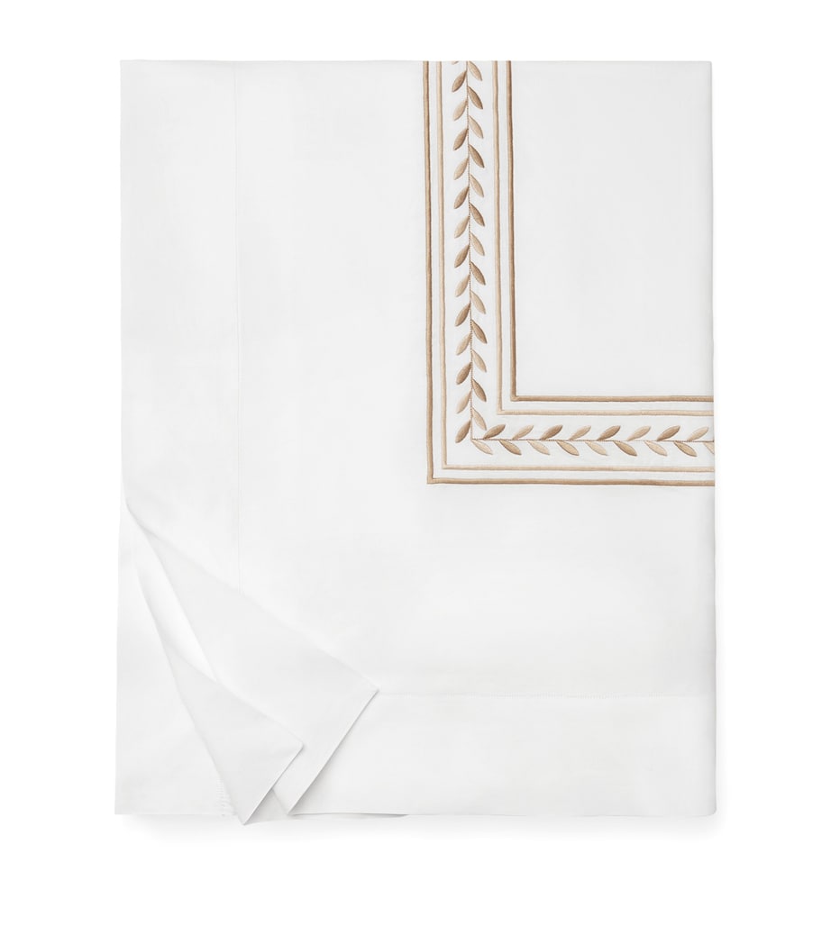 Pratesi Silk-Cotton Impero King Duvet Cover (230cm x 220cm) White/beige Image 1