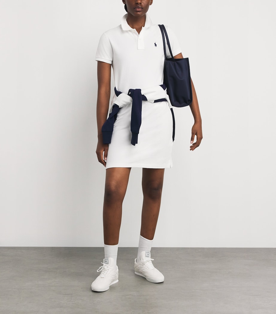 Cotton Polo Dress WHT C7196 Image 2