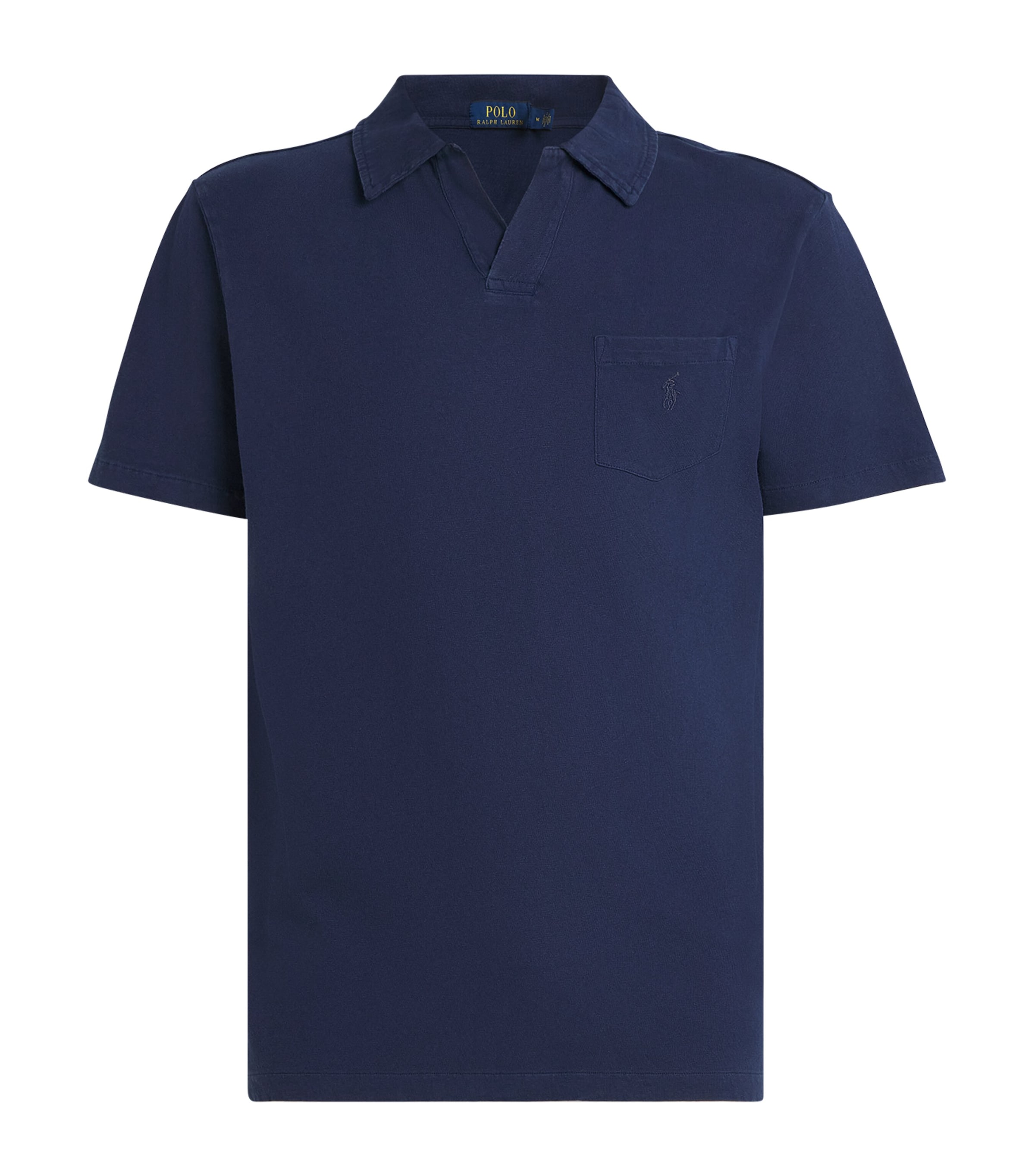 トップス Polo Ralph Lauren CLAYTON Linen Cotton Men's Blue Cotton-Linen Polo Shirts | Ralph Lauren