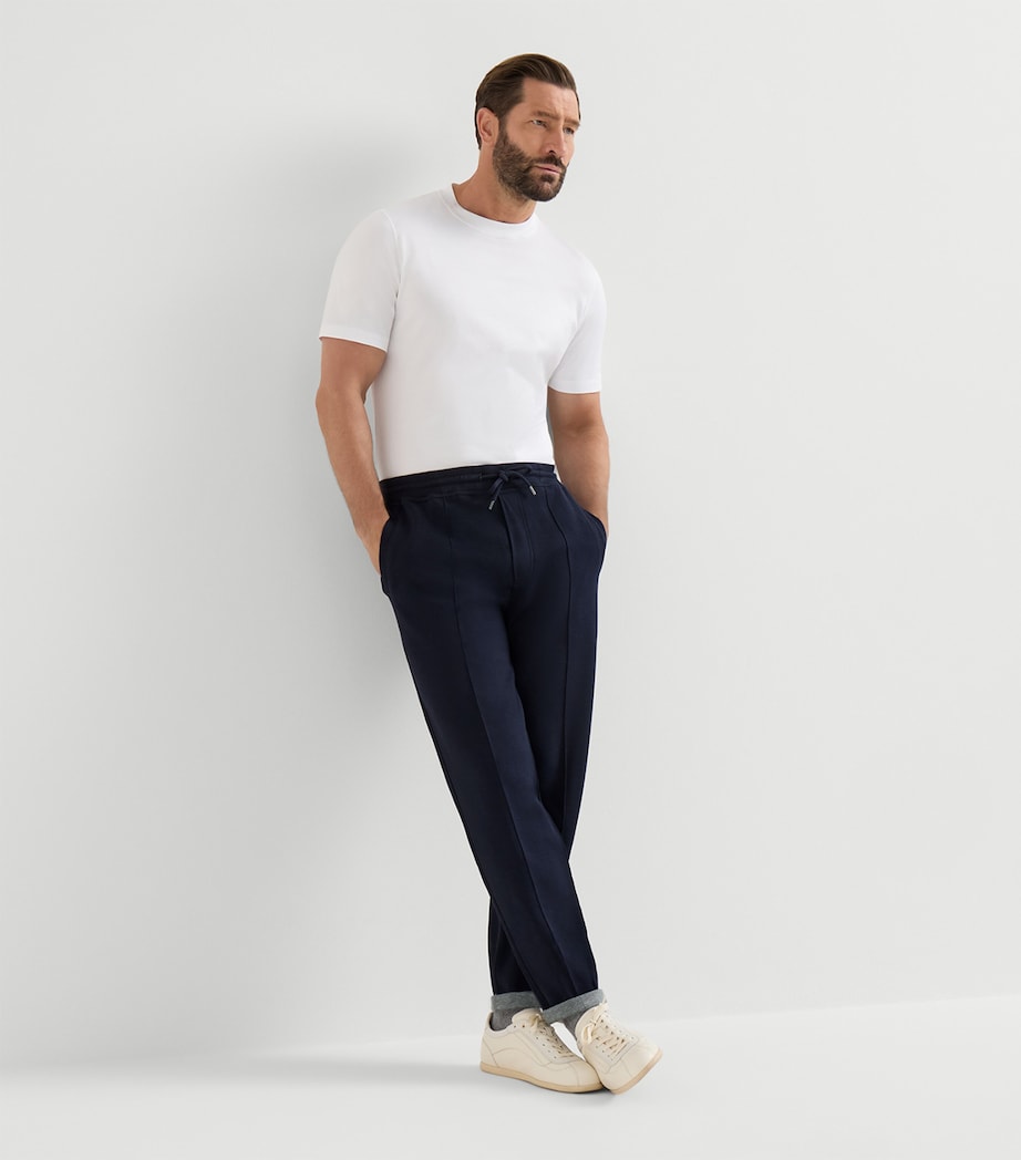 Brunello Cucinelli Mens French Terry Drawstring Sweatpants Image 3
