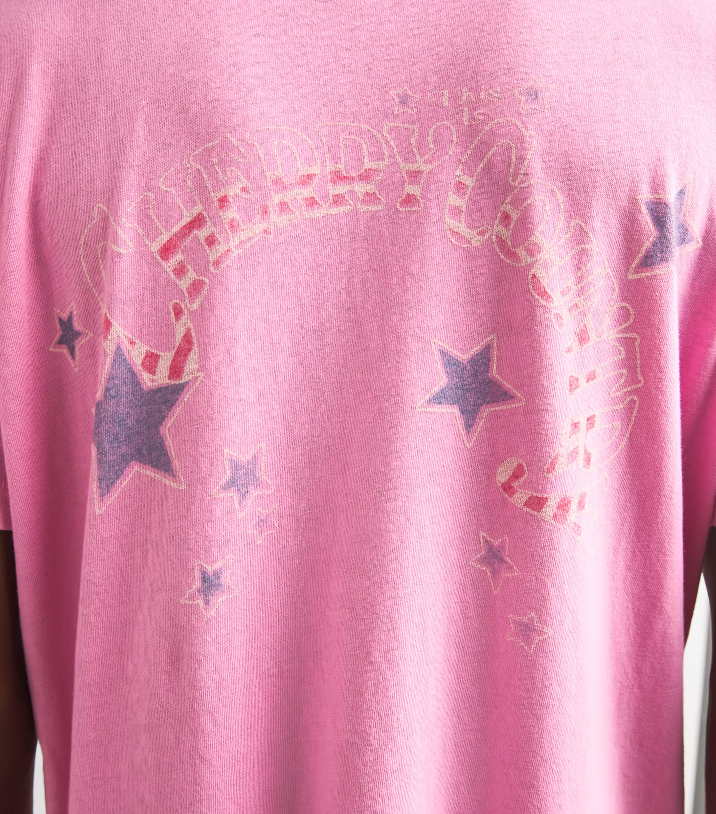 Cherry Los Angeles Mens Cotton Country Classic T-Shirt Fuschia Image 3
