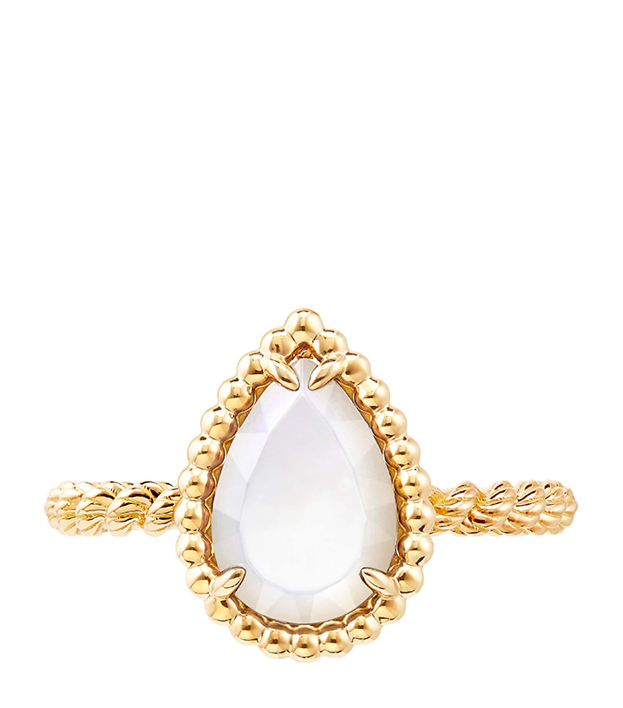 Yellow Gold Mother-of-Pearl Serpent Bohème Ring Image 3