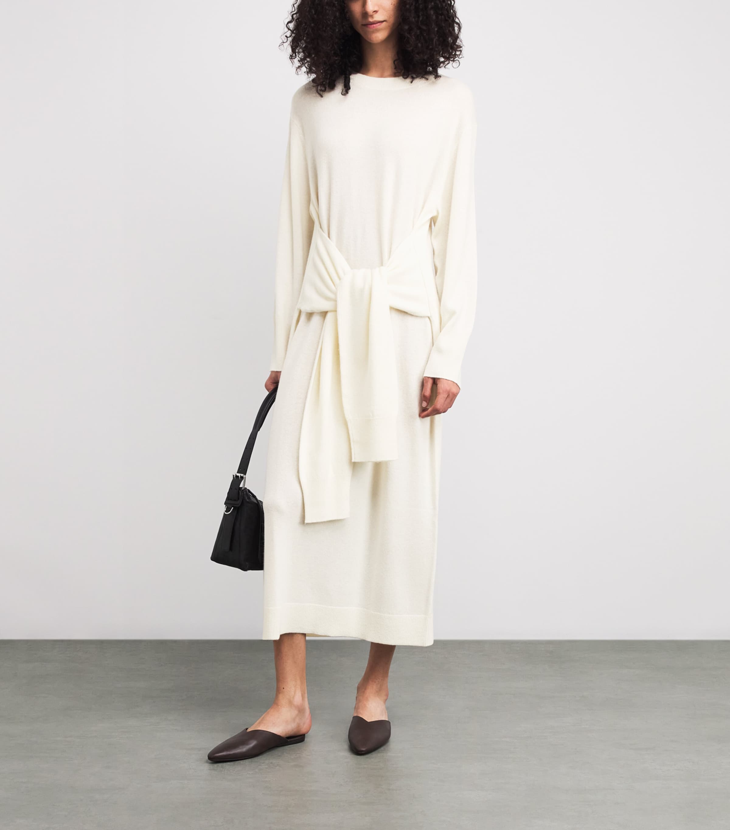 Cashmere-Blend Maxi Dress 115 IVORY Image 2