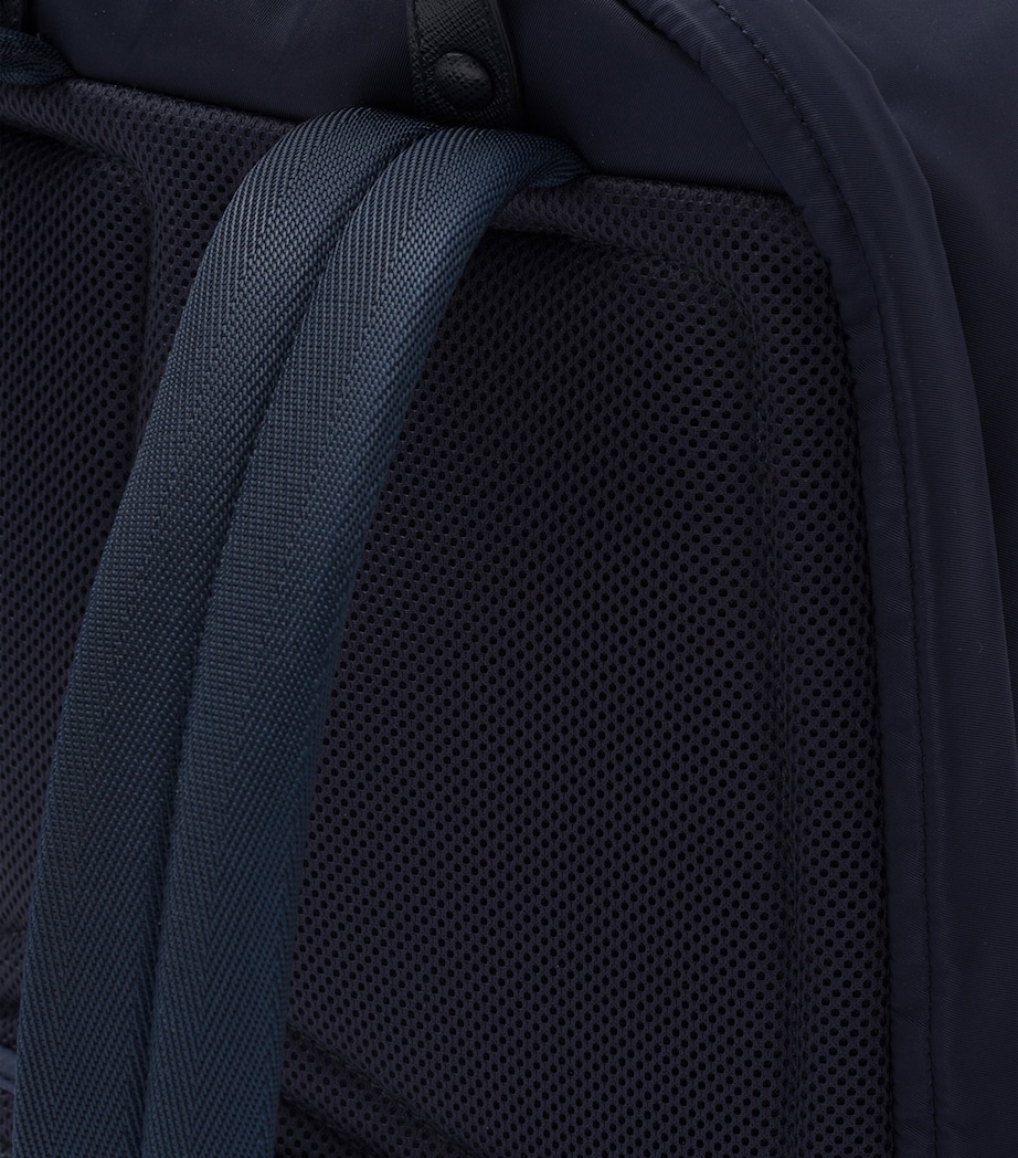 Re-Nylon and Saffiano Leather Backpack F0008 Image 7