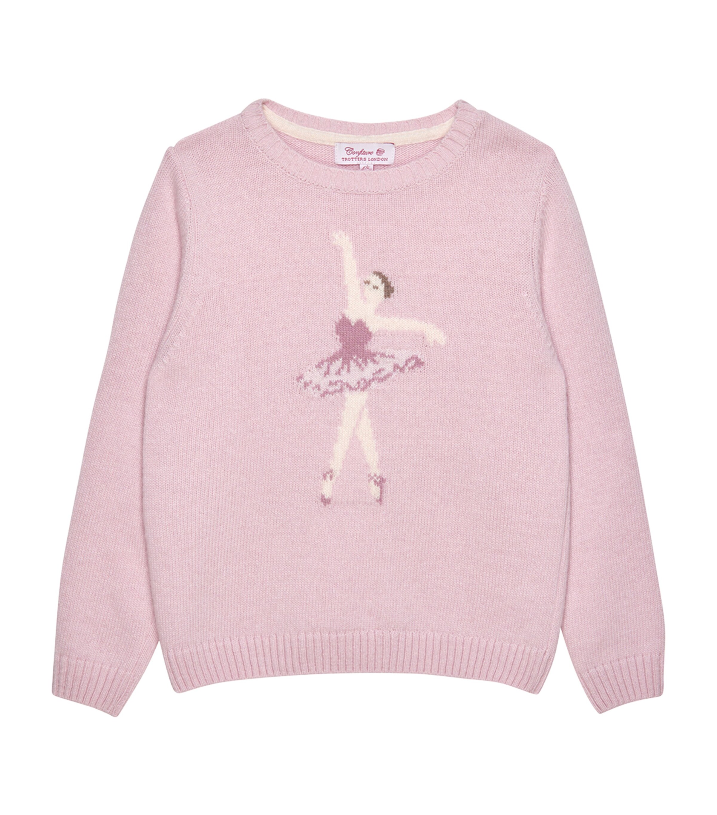 Trotters Margot Ballerina Sweater (2-5 Years) Pink Image 1