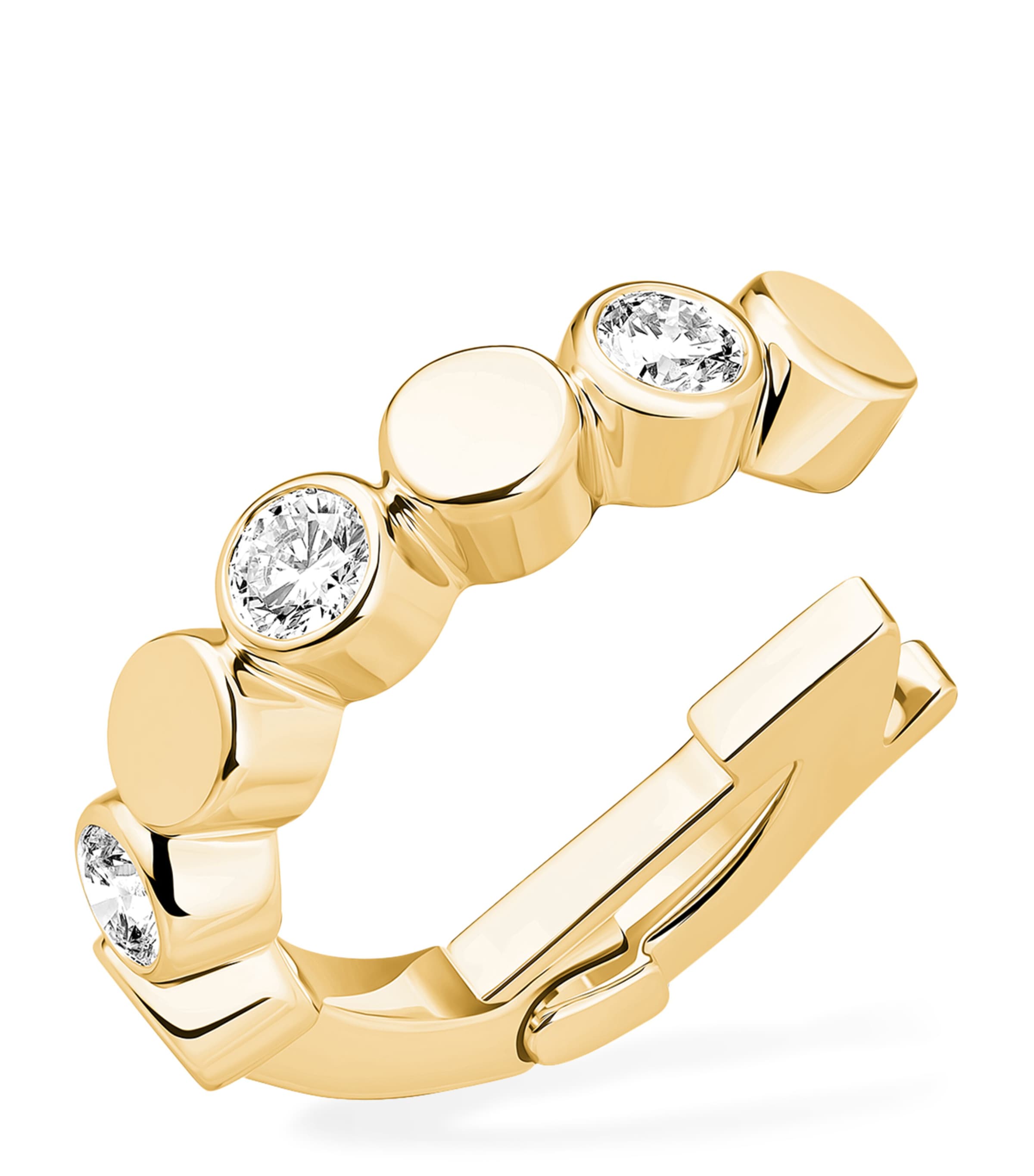 Messika D-Vibes Yellow Gold and Diamond Ear Cuff (0.16ct) Yellow Gold Image 1