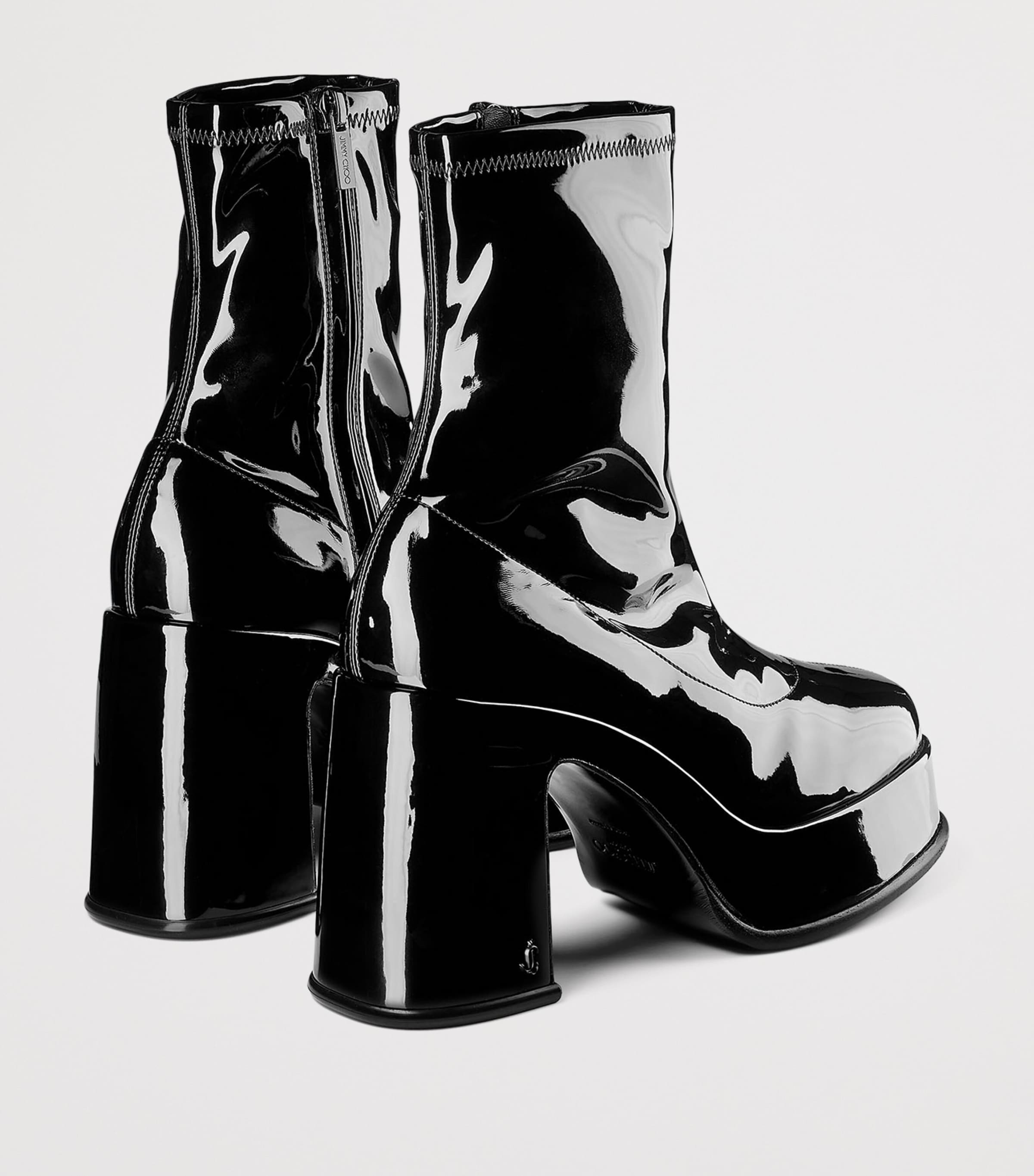 Jimmy Choo Hadi 100 Heeled Ankle Boot Black Image 5