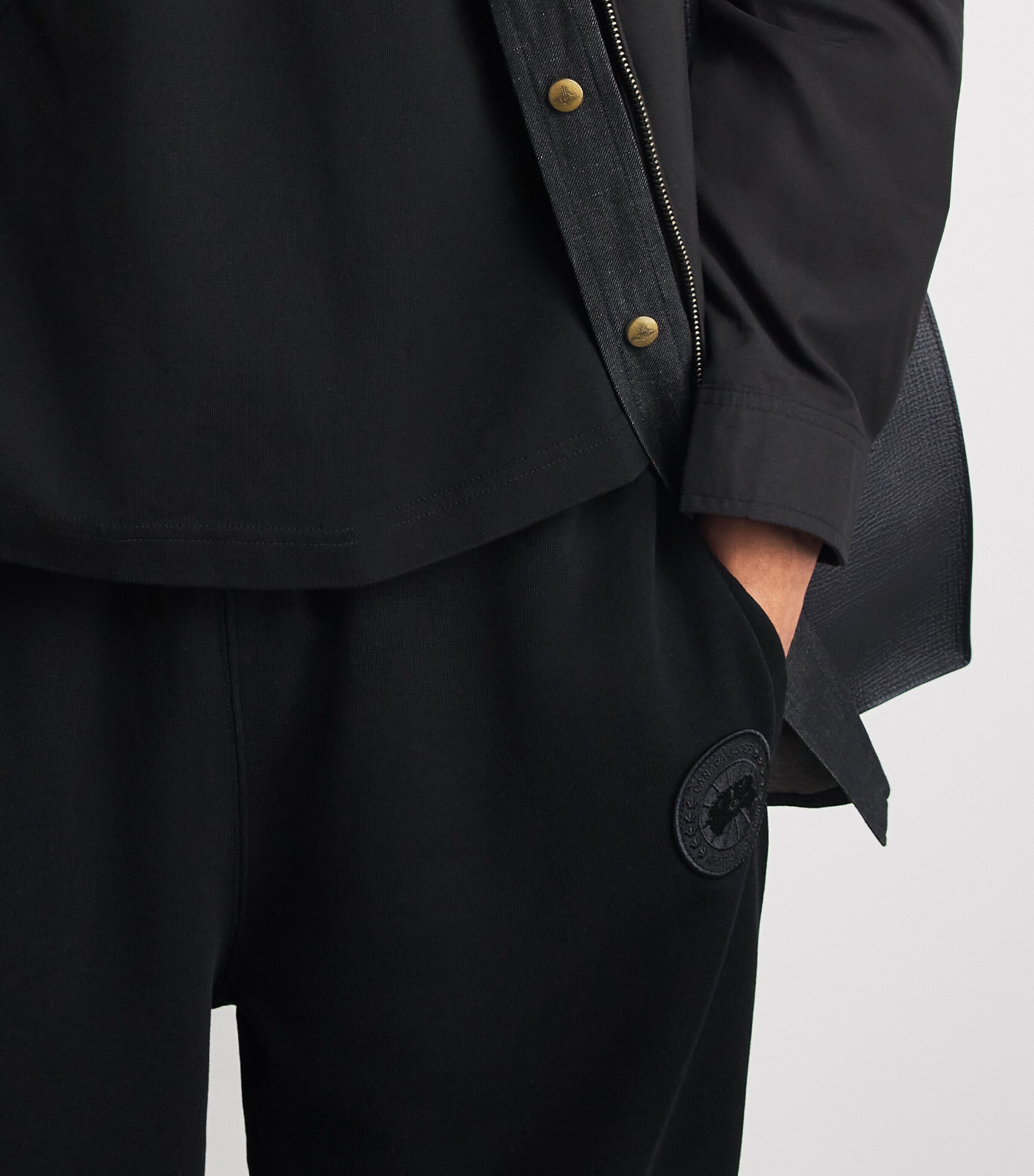 Canada Goose Mens Organic Cotton Tonal Rove Sweatpants Black Image 6